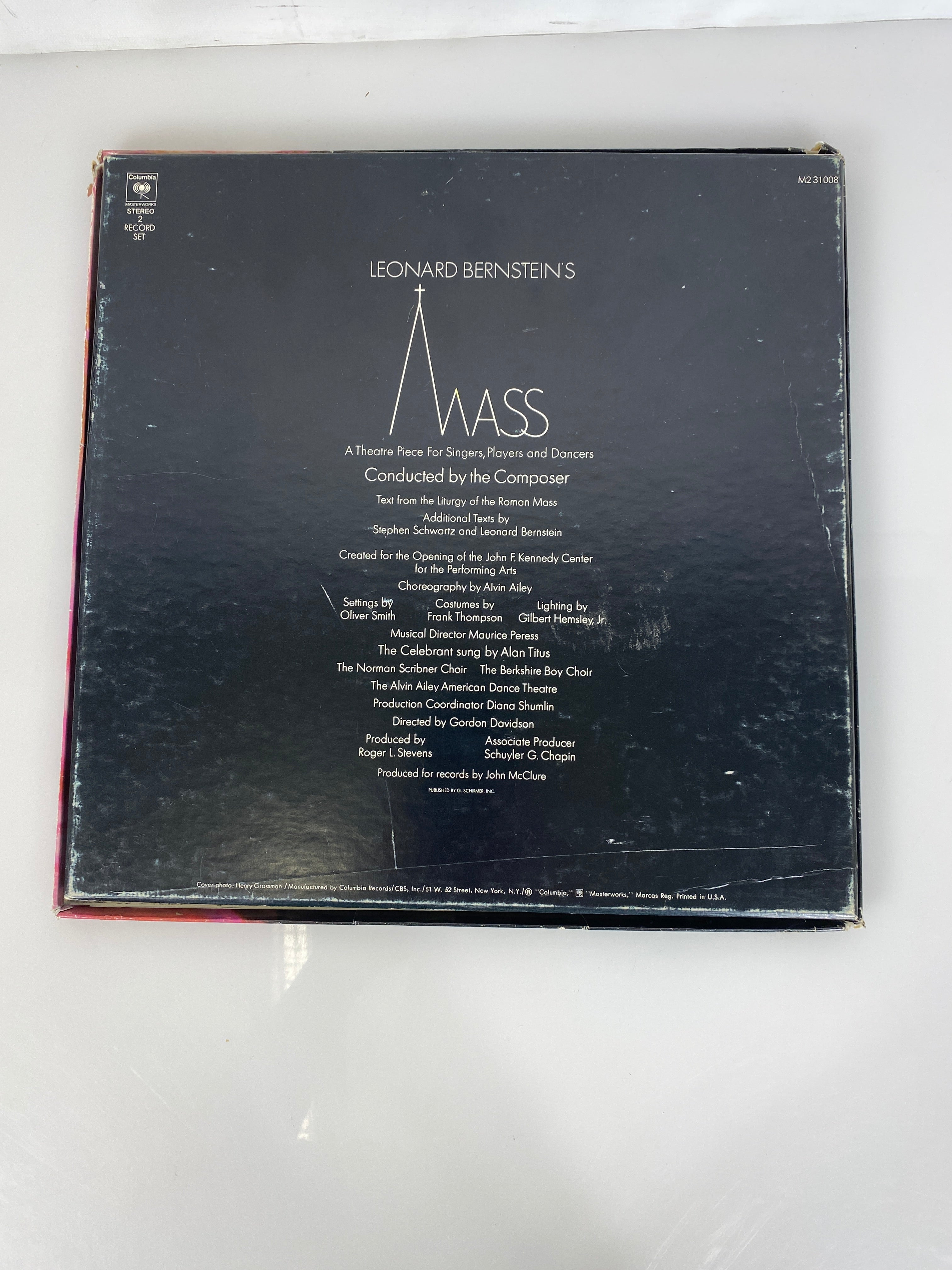 Leonard Bernstein's Mass 1971 2 vinyl record set