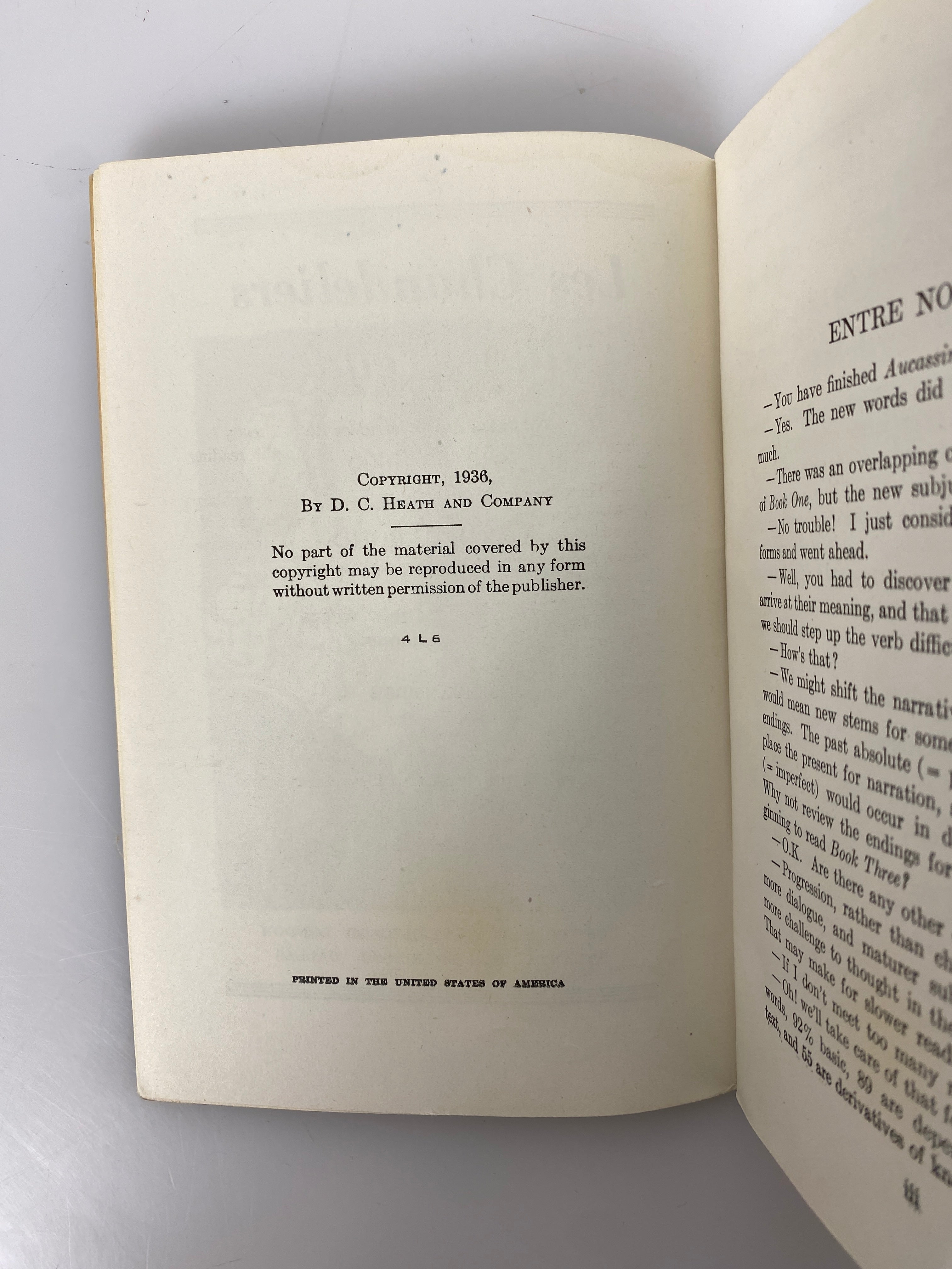 Les Chandeliers de l'Eveque by Otto Bond Graded French Reader III 1936 SC