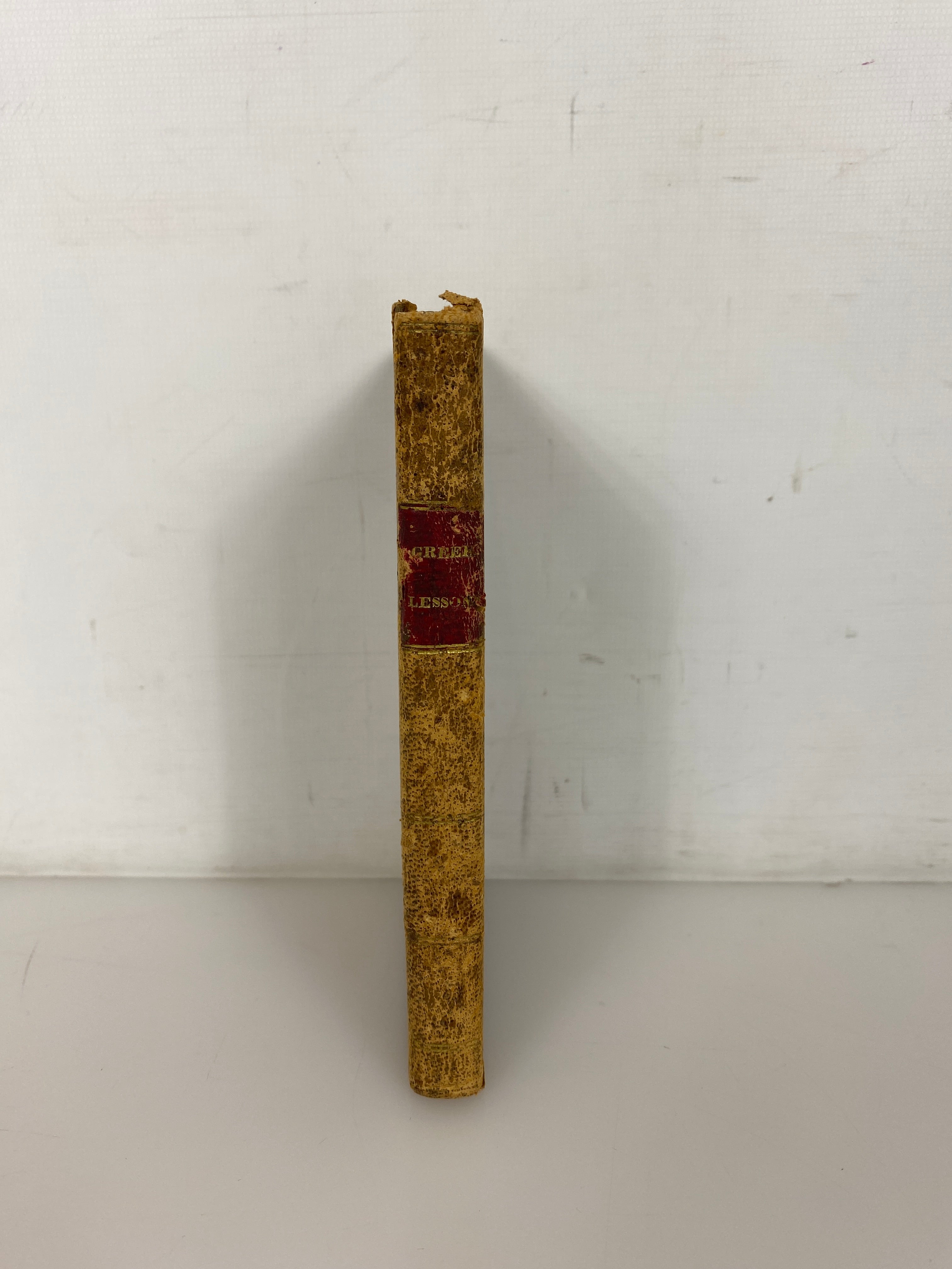 Lessons in Greek Parsing by Goodrich 1832 2nd Edition Antique Leather Bound