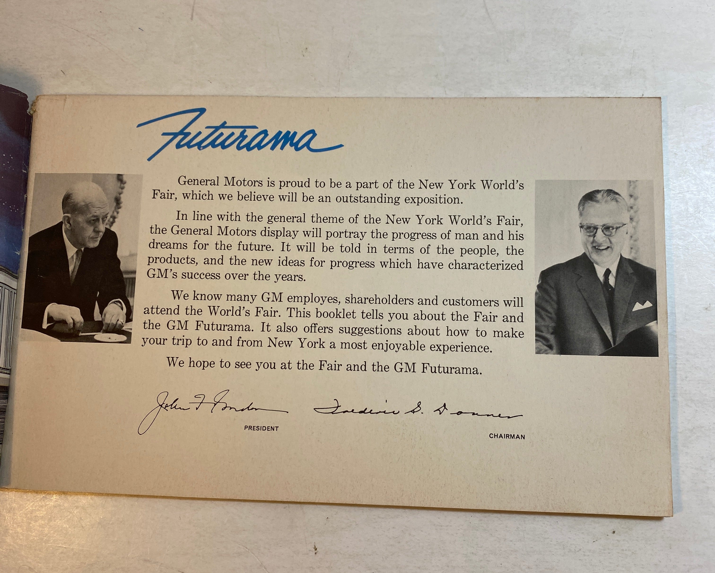 Let's Go to the Fair New York World's Fair Futurama Booklet 1964-1965