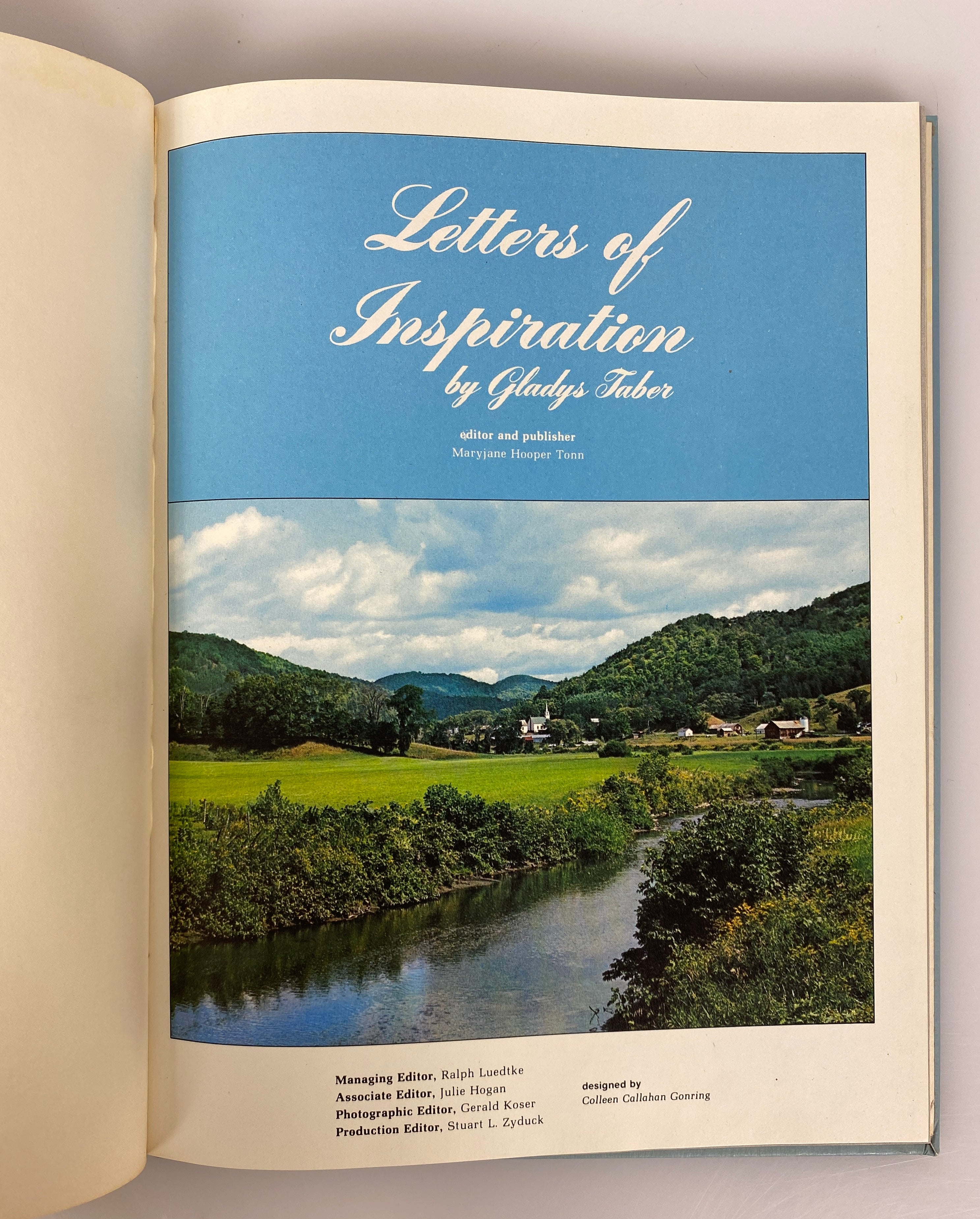 Letters of Inspiration by Gladys Taber 1977 Vintage HC
