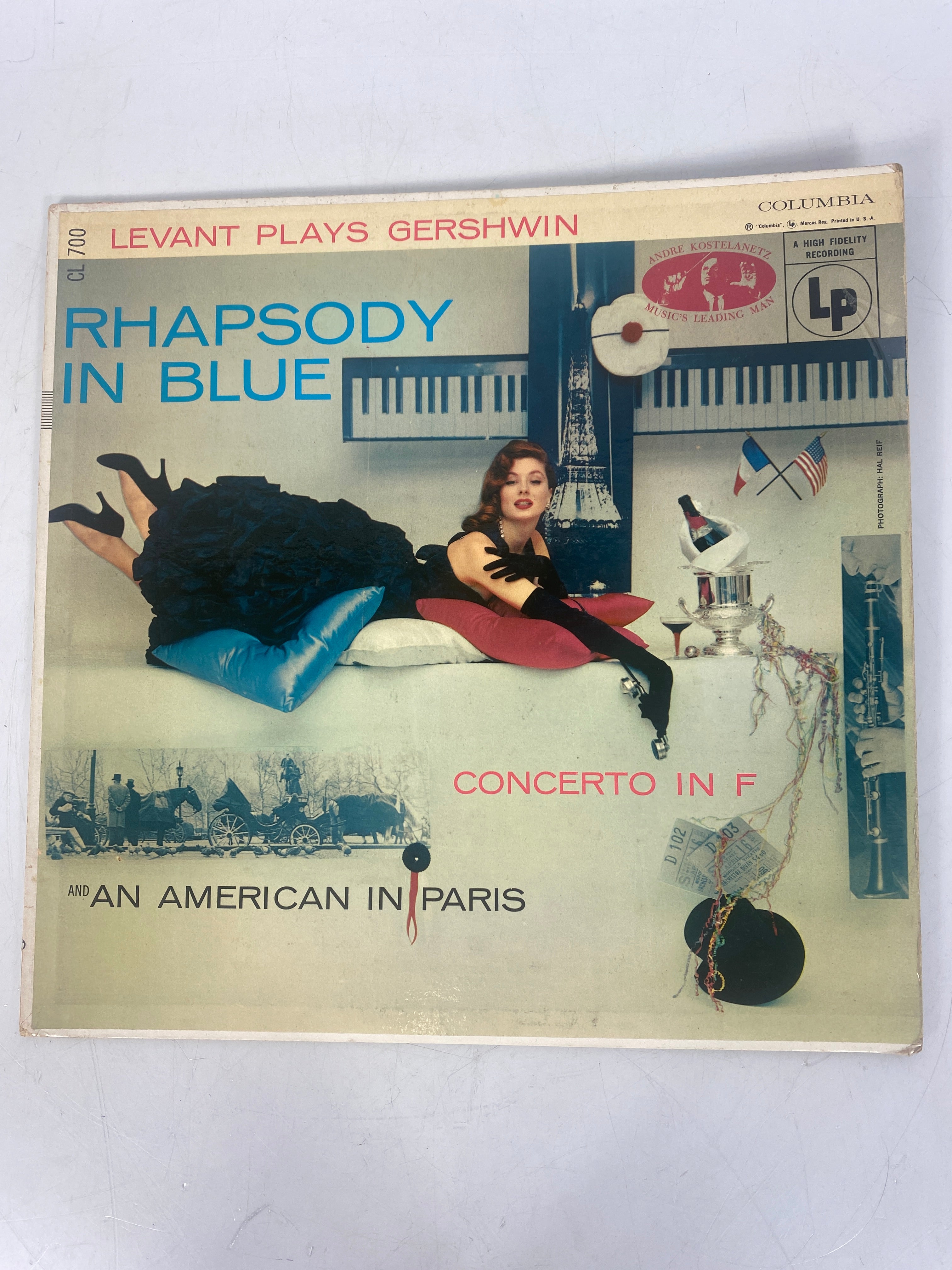 Levant Plays Gershwin Rhapsody in Blue and an American in Paris Vinyl Record