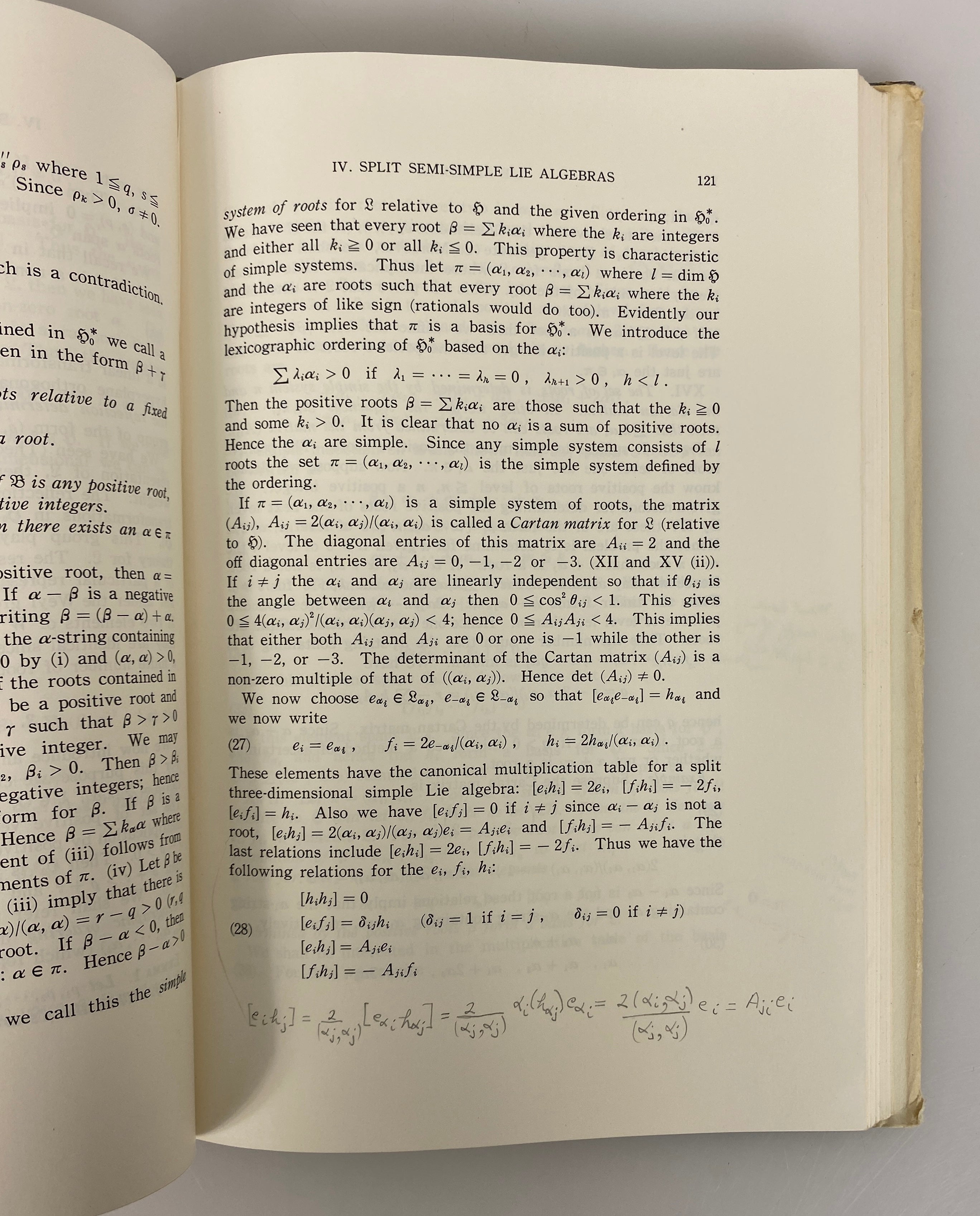 Lie Algebras by Nathan Jacobson 1962 Interscience Tracts 10 HC DJ