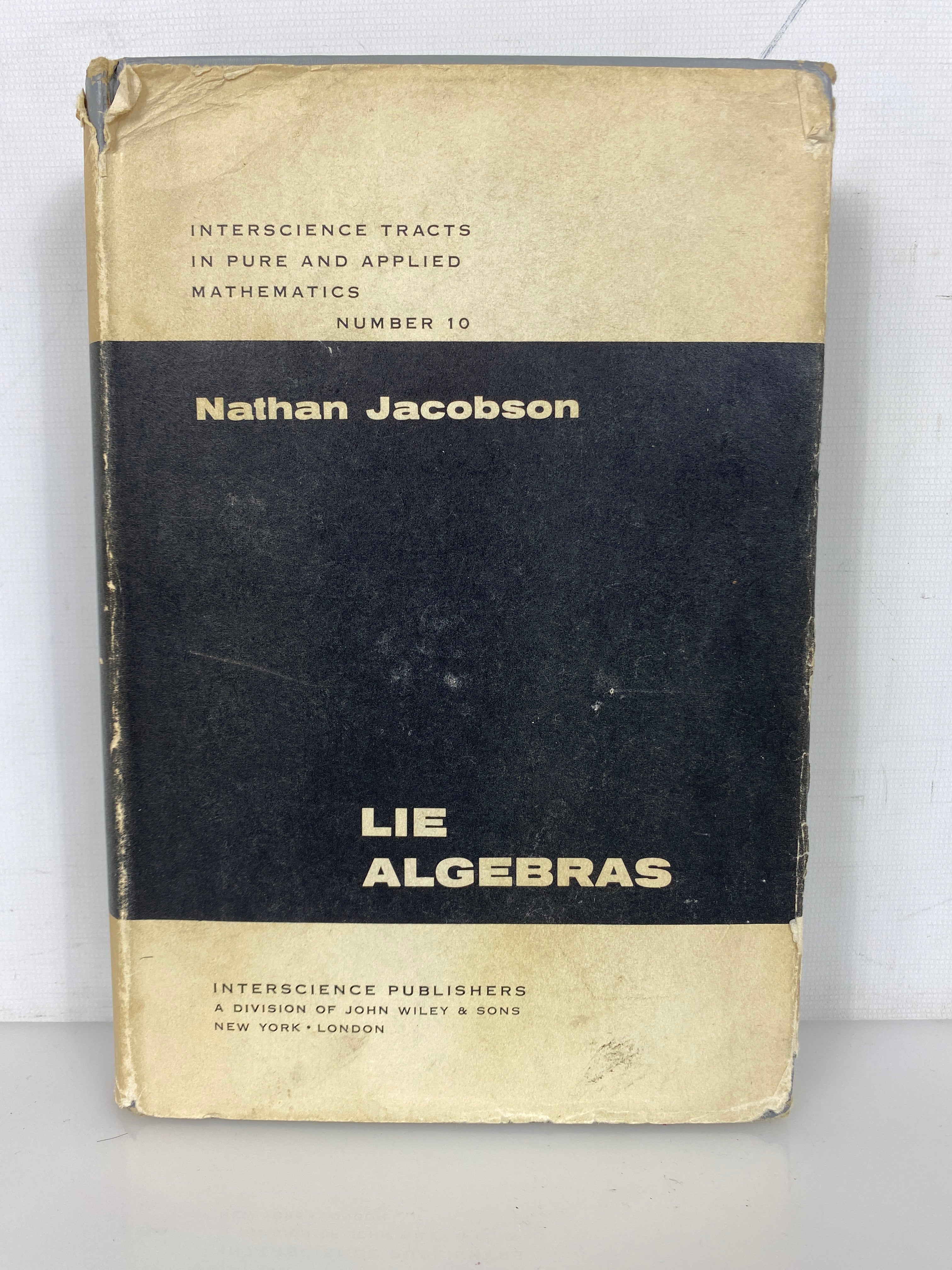 Lie Algebras by Nathan Jacobson 1962 Interscience Tracts 10 HC DJ