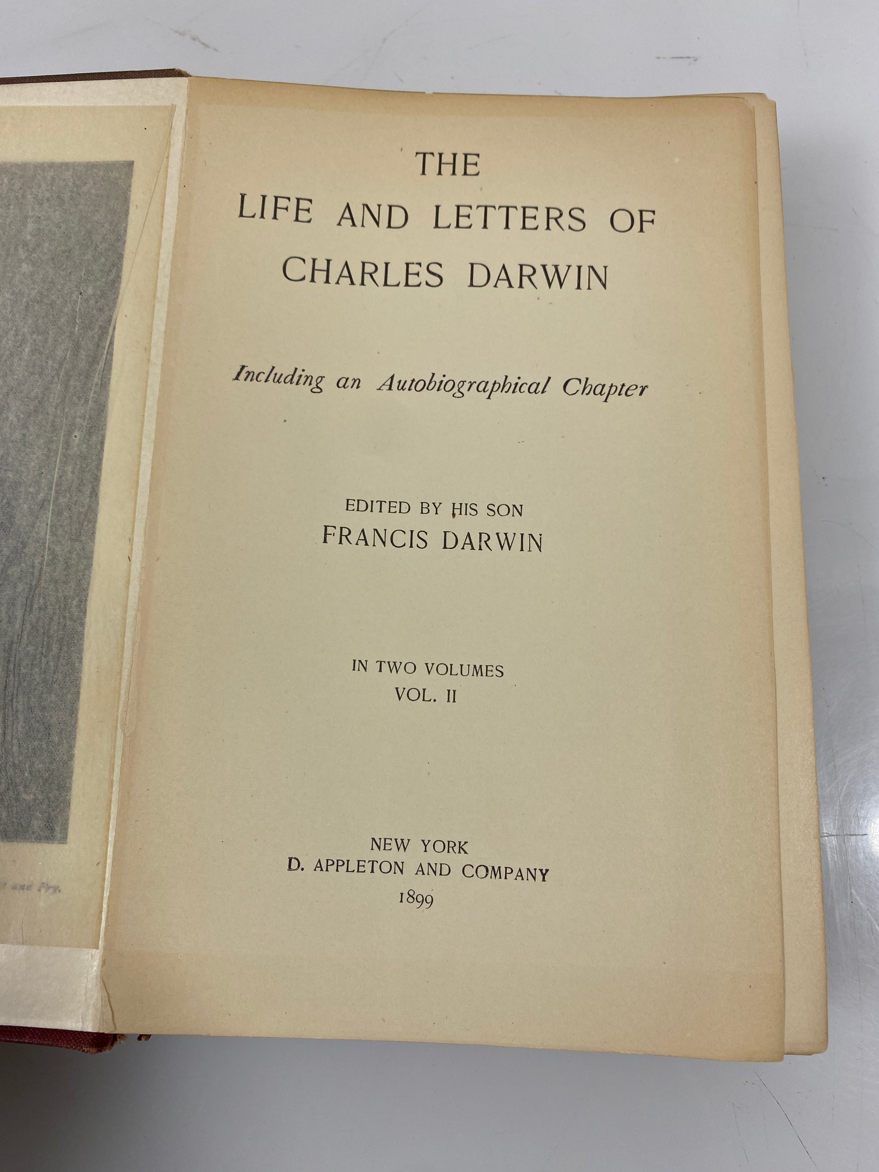 Life and Letters of Charles Darwin 2 Volumes 1896 HC