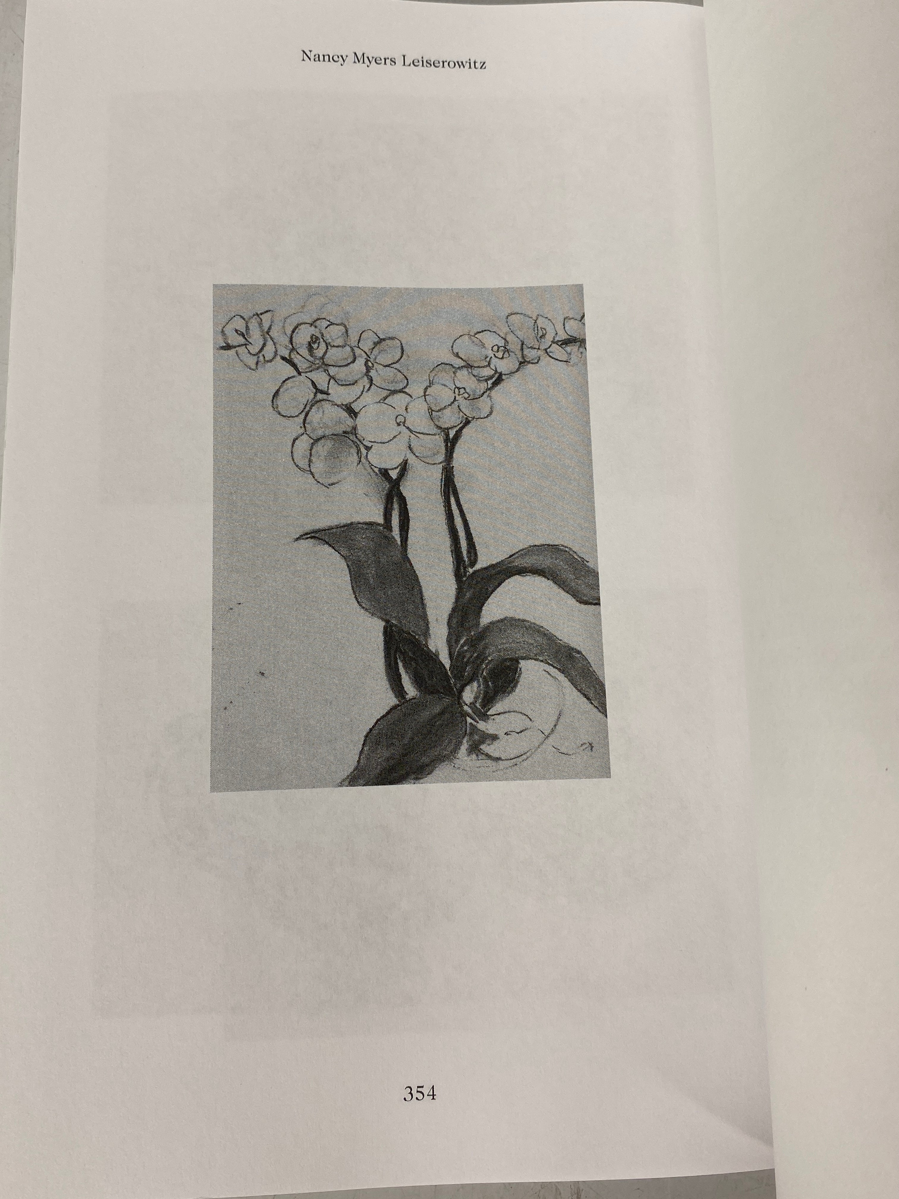 Life Drawing by Nancy Myers Leiserowitz 2024 Signed/Inscribed w Letter SC