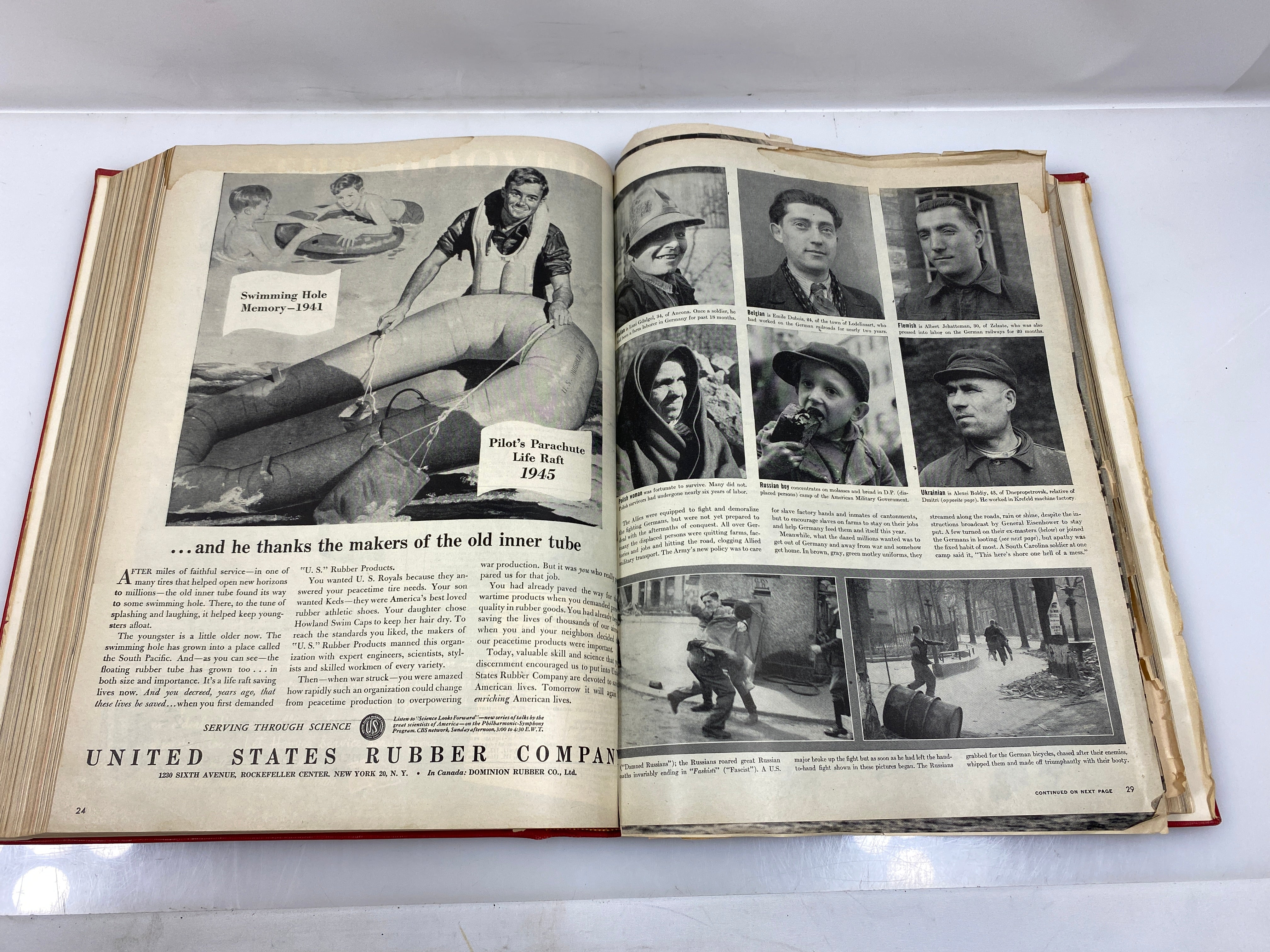 Life Magazine 18 Pt. 2 Mar-Apr. 1945 Ex-library HC