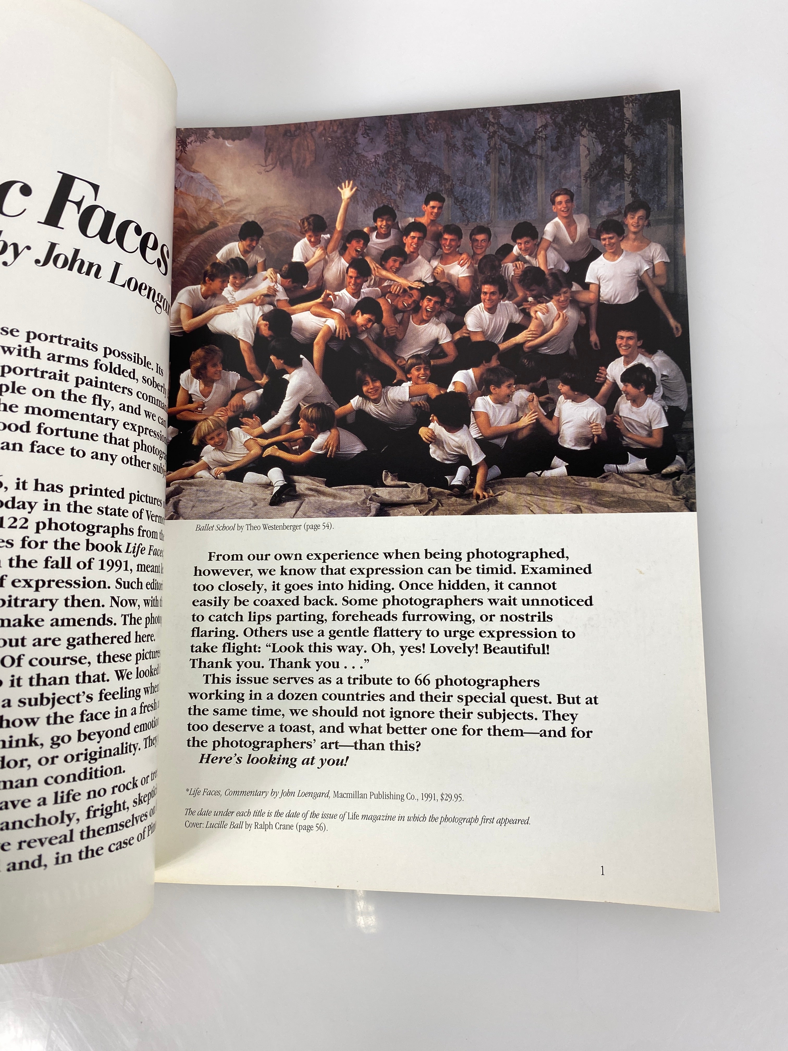 Life Magazine Classic Faces John Loengard 1992