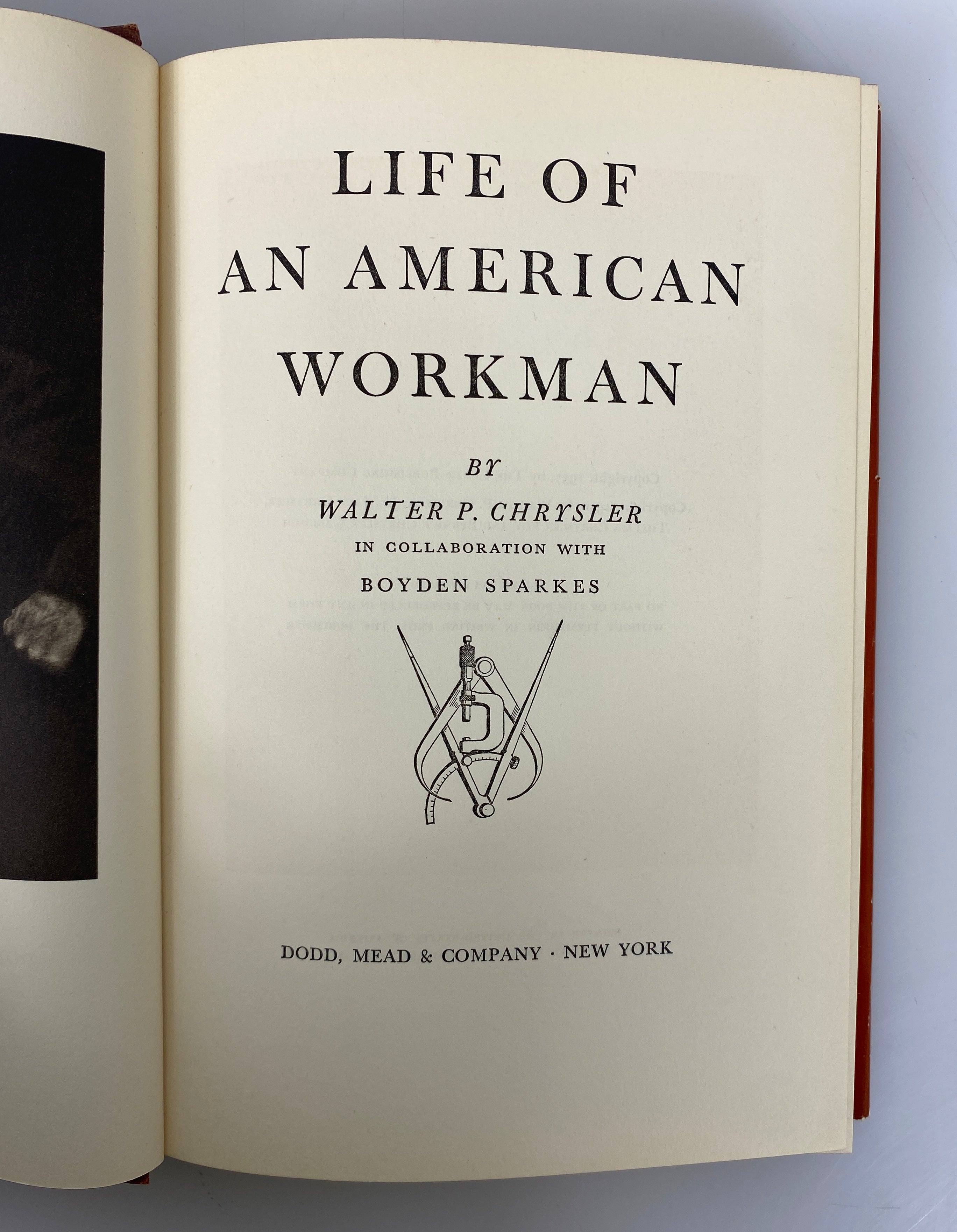 Life of an American Workman by Walter Chrysler 1950 Vintage HC DJ