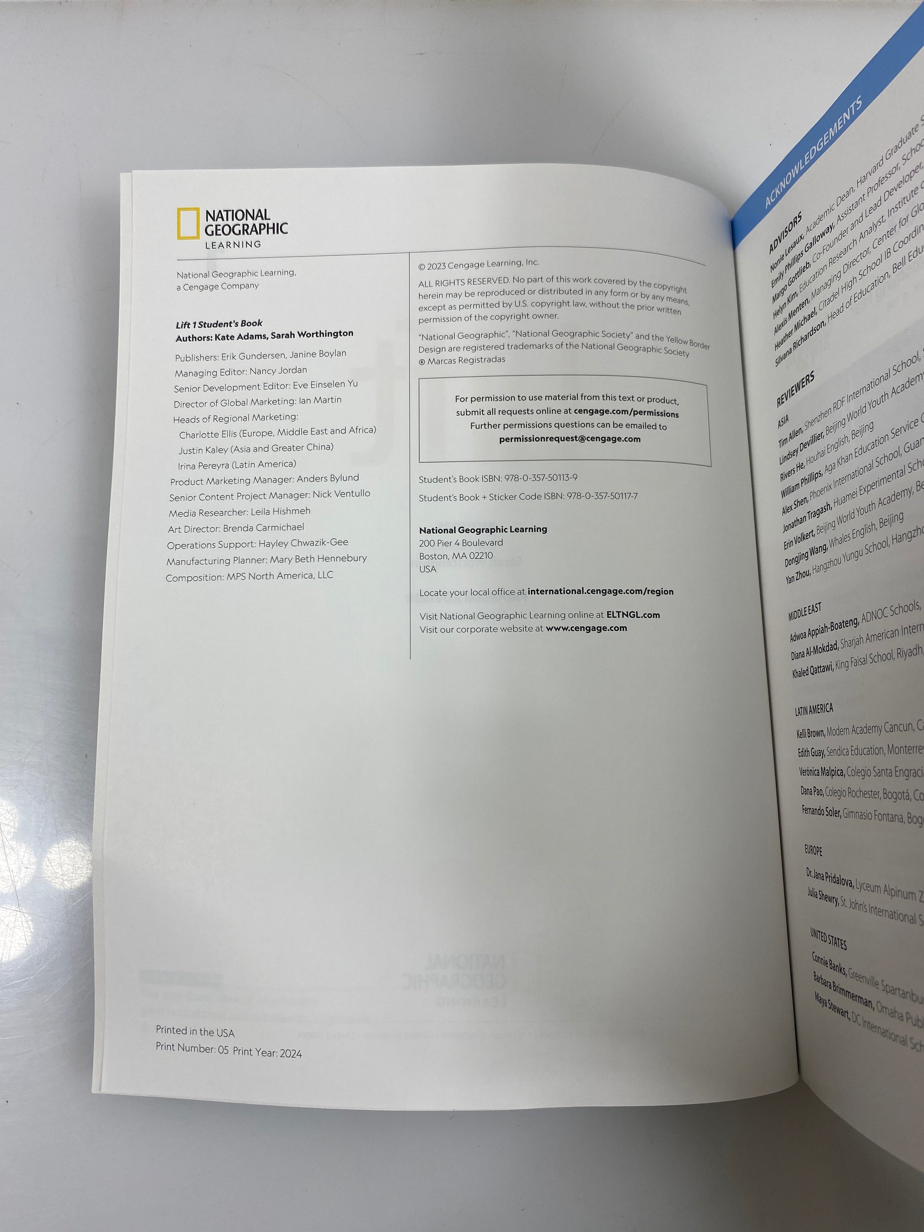 Lift Student Book 1 National Geographic Learning 2023 SC