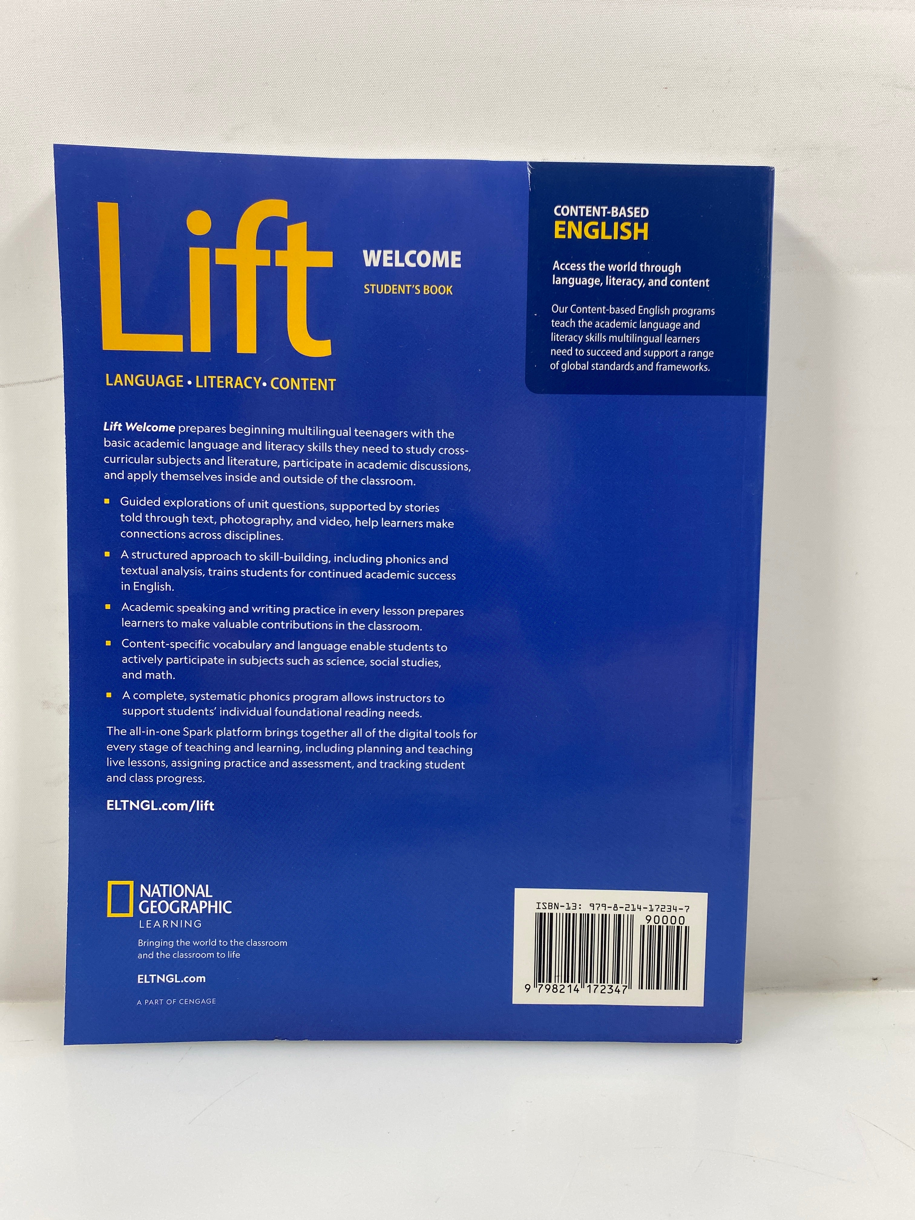 Lift Welcome Student Book National Geographic Learning 2025 SC