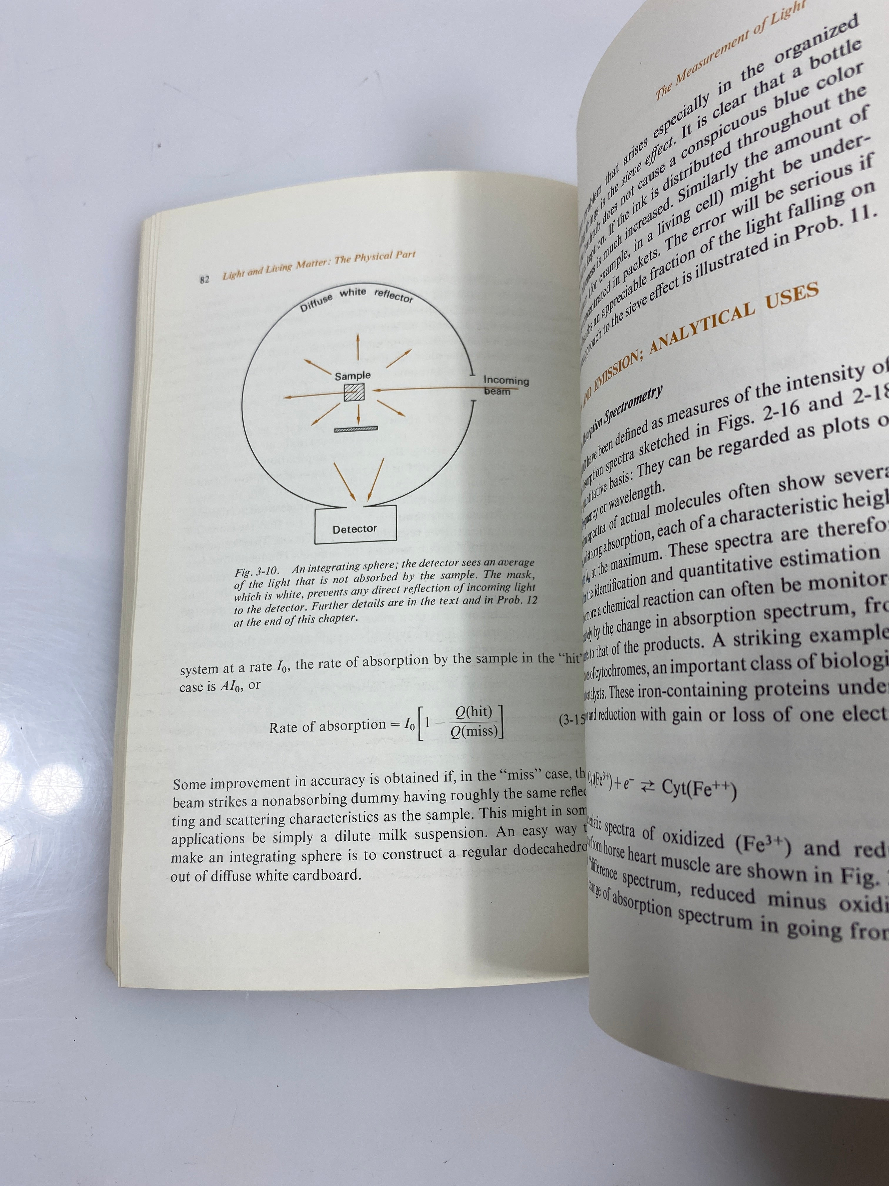 Light and Living Matter Vol. 1 Physical Part by Clayton 1970 SC