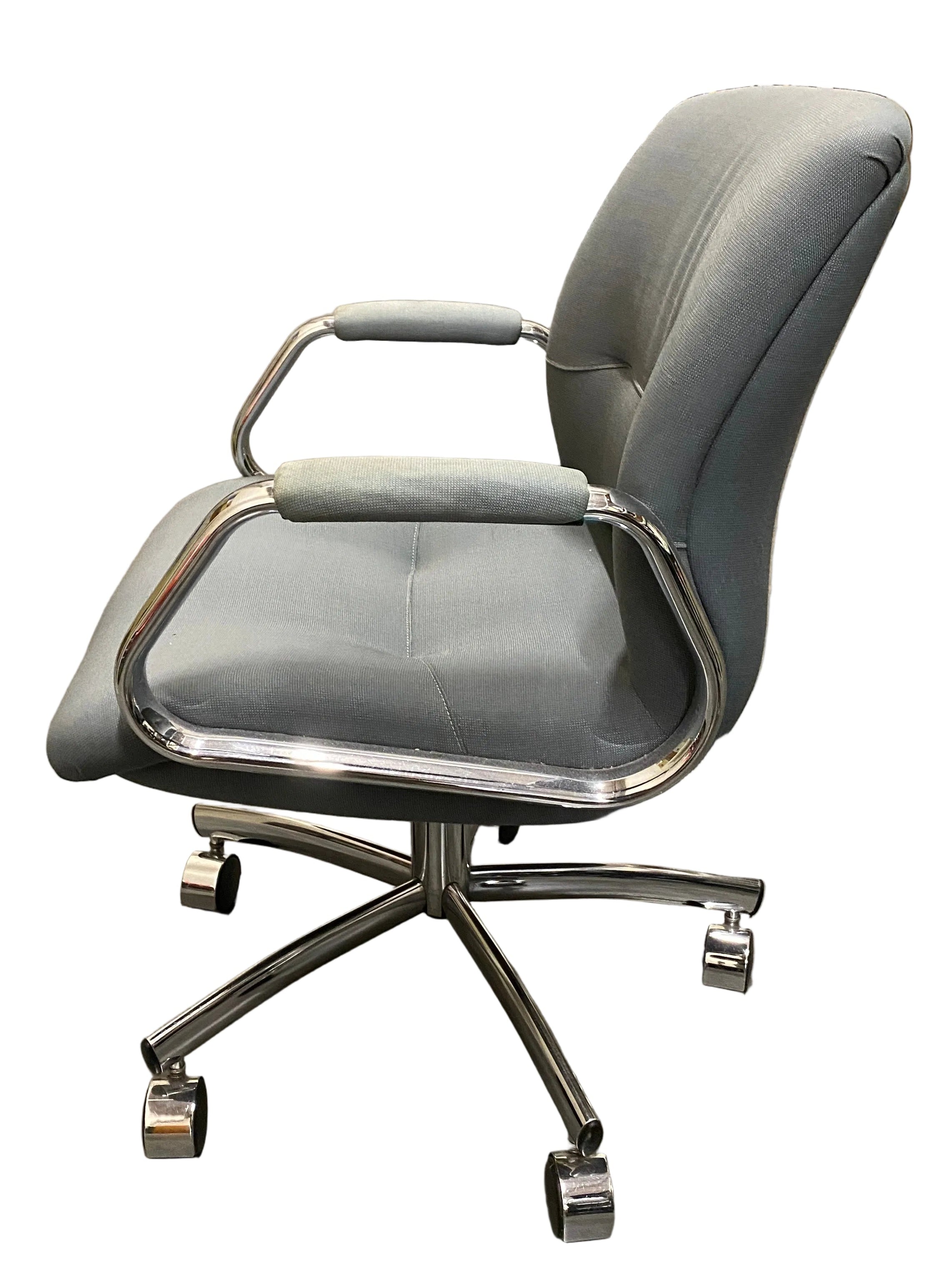 Light Blue Rolling Office Chair