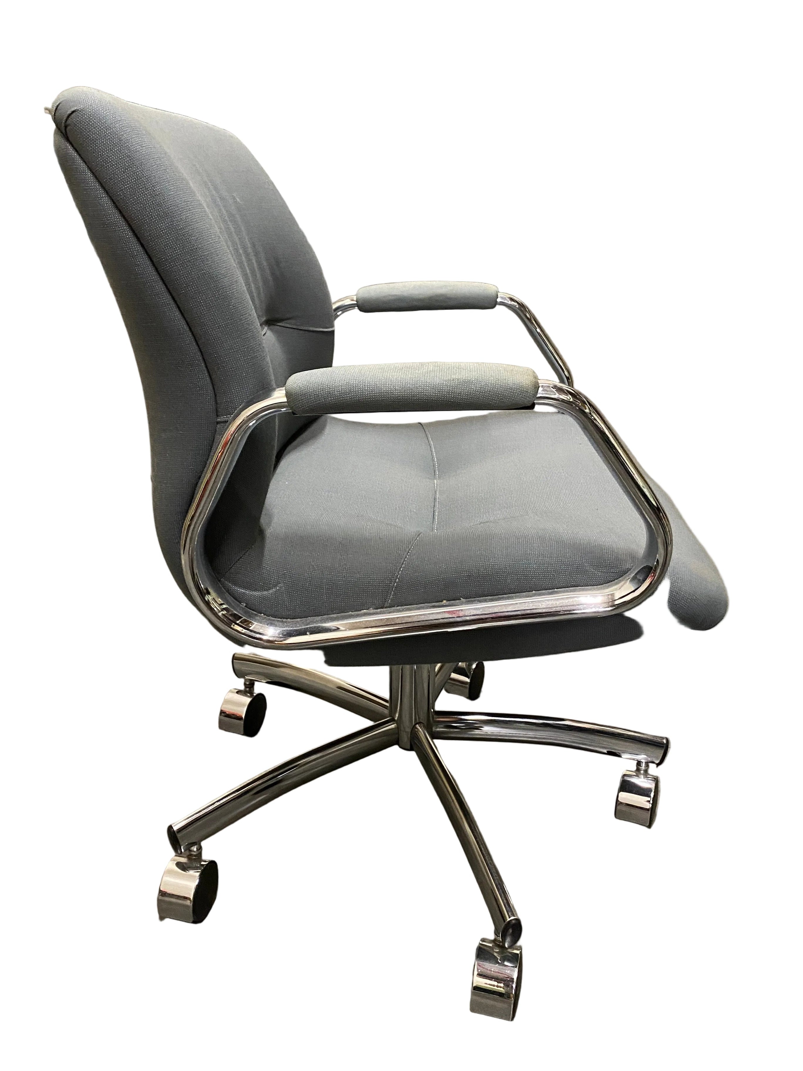 Light Blue Rolling Office Chair