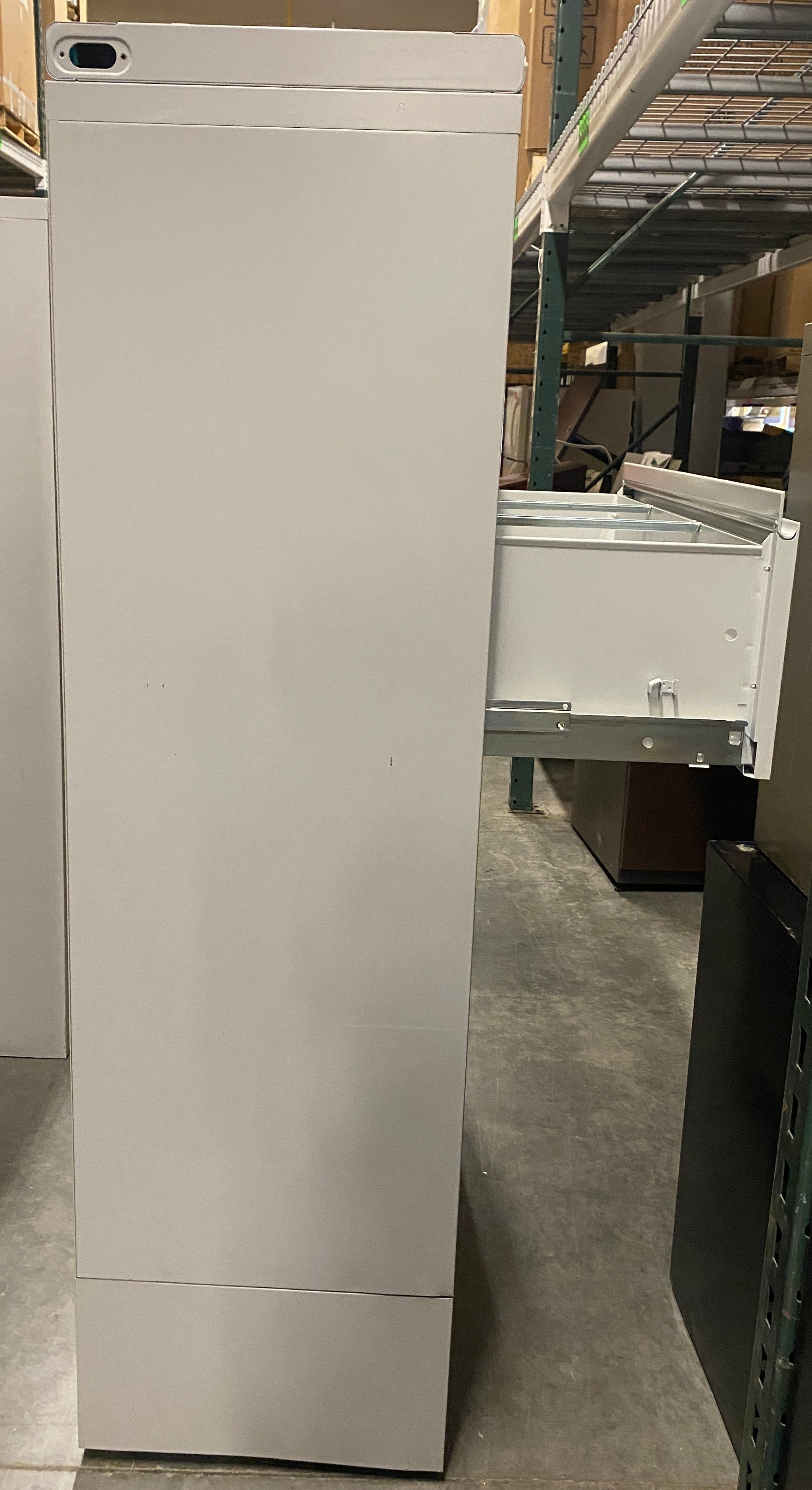 Light Grey 4 Drawer Lateral Cabinet