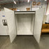 Light Grey Metal 2 Door Cabinet with Hanging Rod