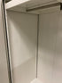 Light Grey Metal 2 Door Cabinet with Hanging Rod
