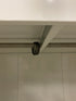 Light Grey Metal 2 Door Cabinet with Hanging Rod
