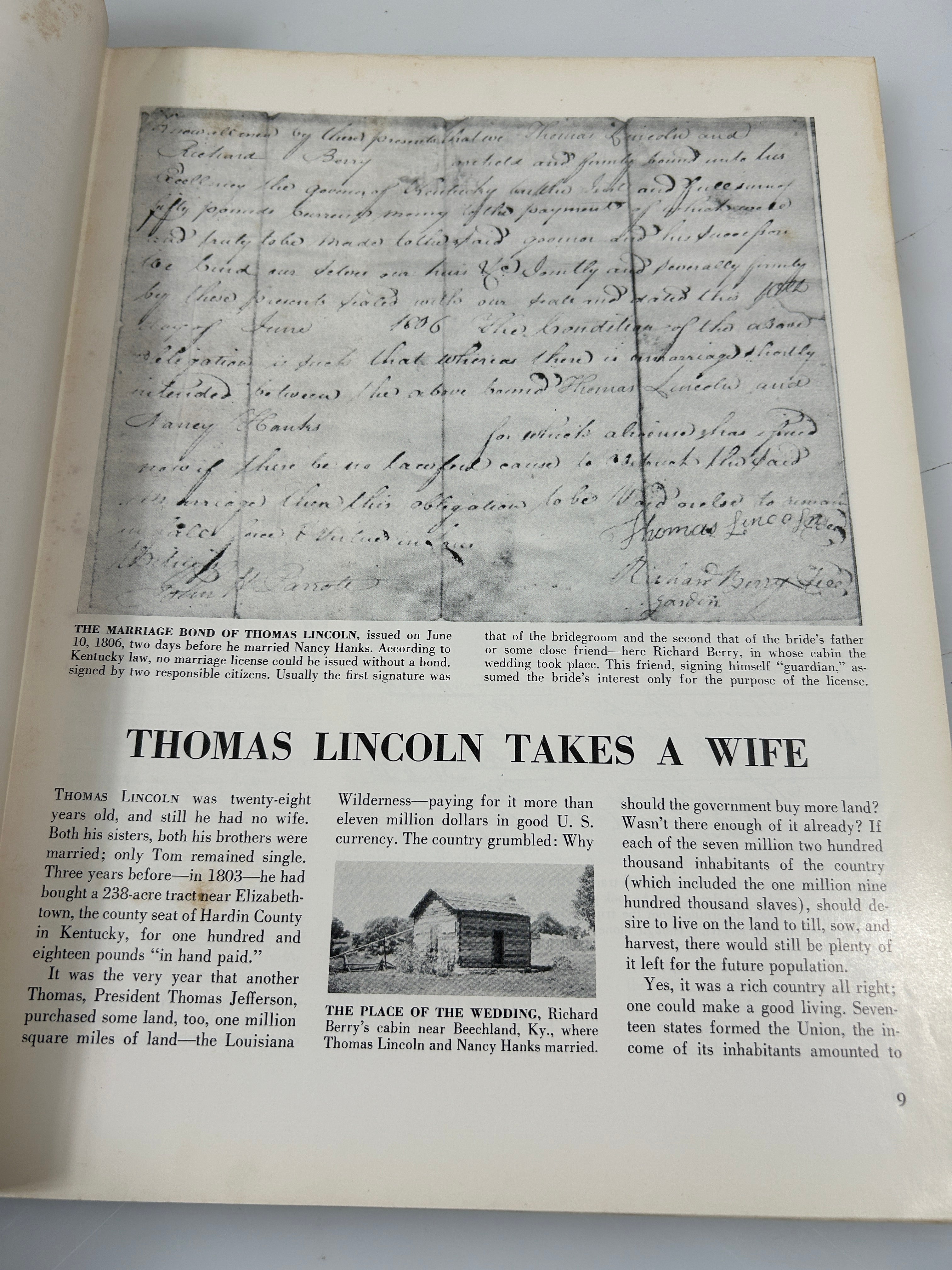 LINCOLN A Picture Story of his Life by Stefan Lorant Harper & Bros 1952 HCDJ