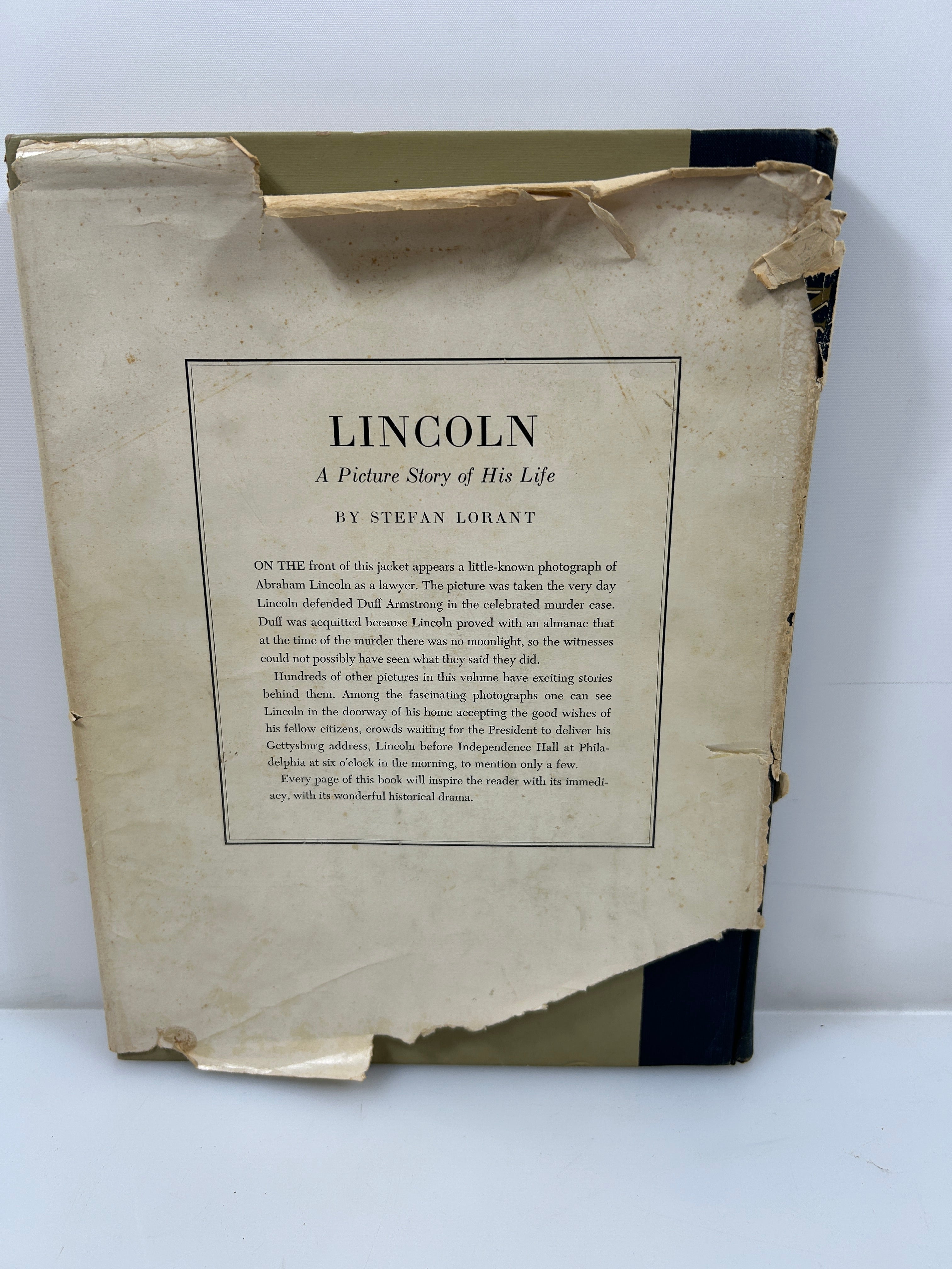 LINCOLN A Picture Story of his Life by Stefan Lorant Harper & Bros 1952 HCDJ