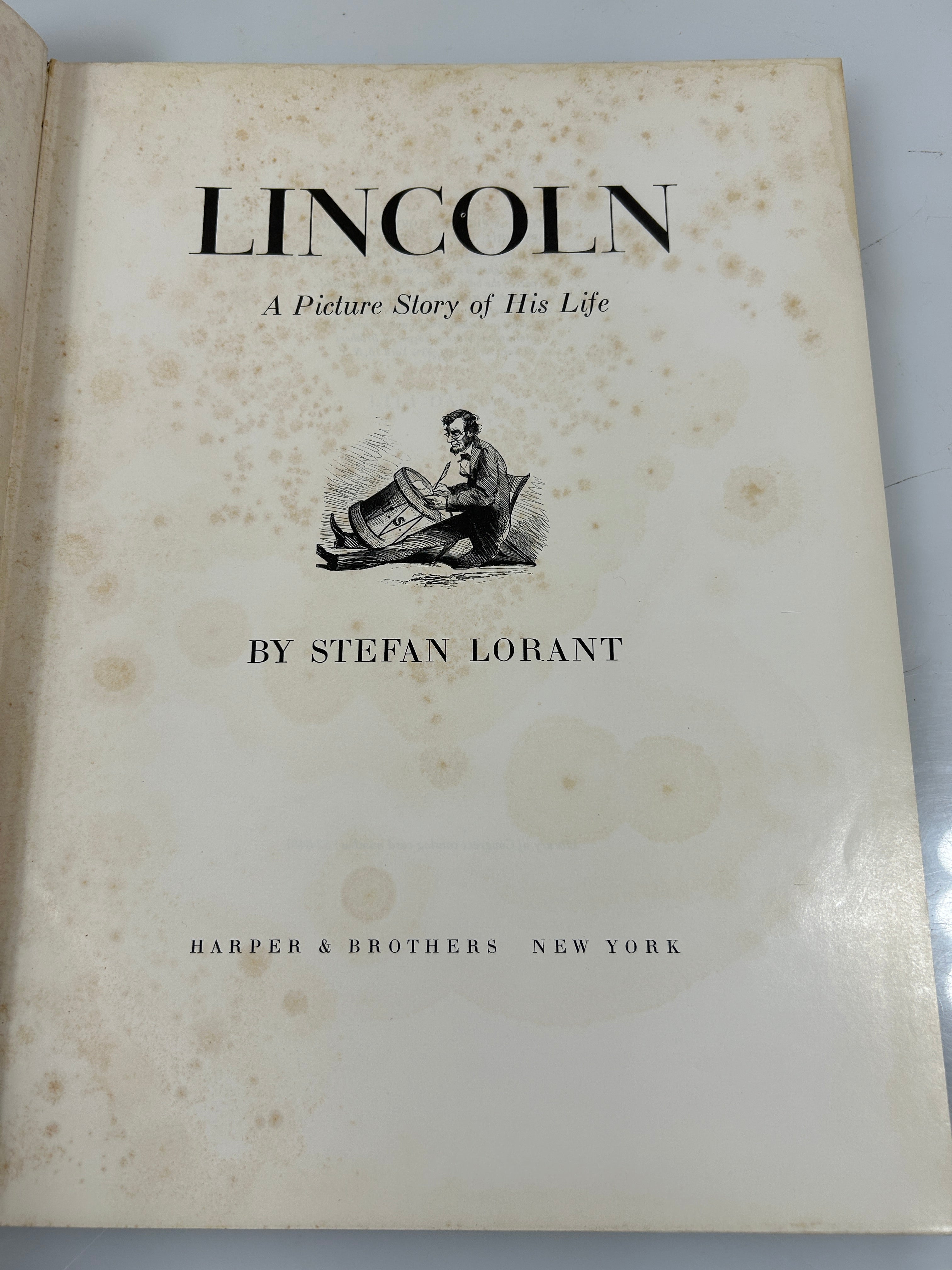 LINCOLN A Picture Story of his Life by Stefan Lorant Harper & Bros 1952 HCDJ