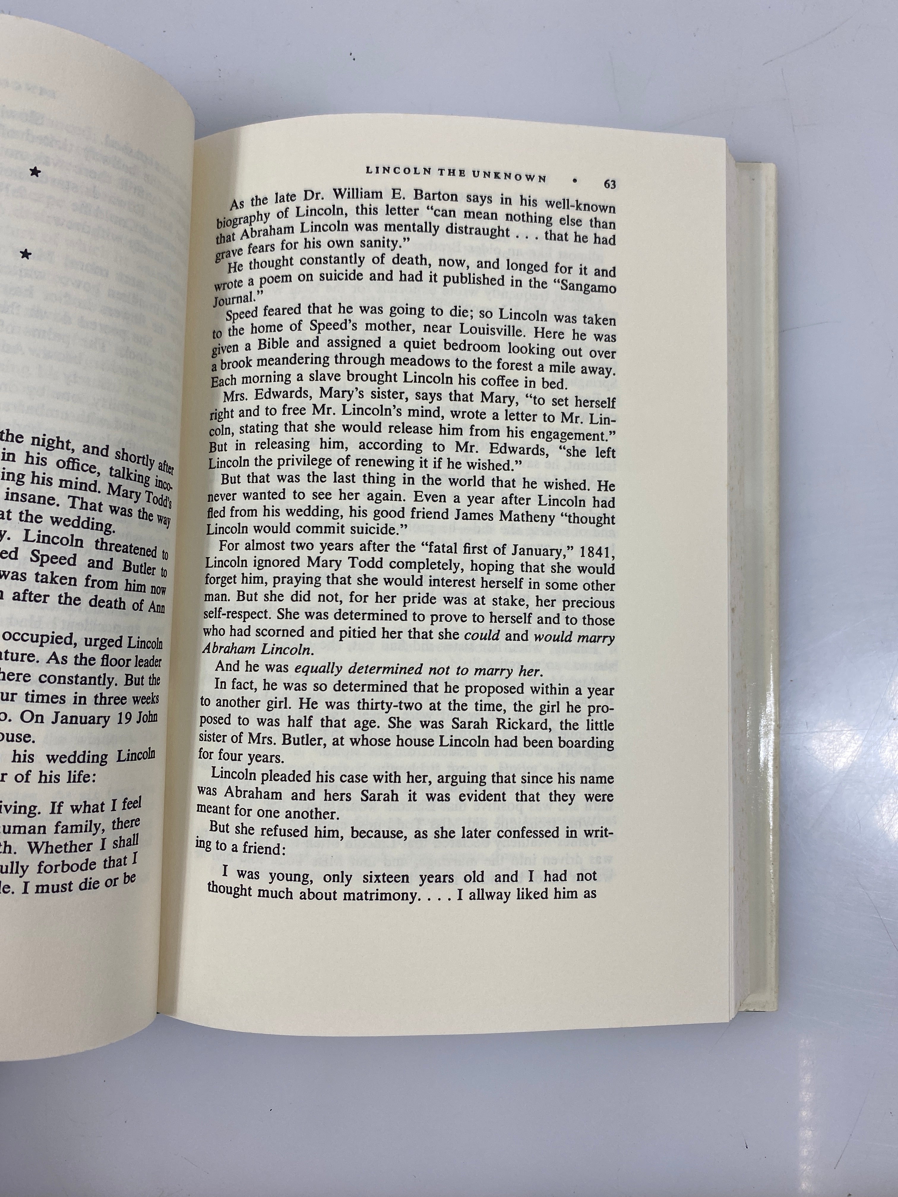 Lincoln: The Unknown Carnegie 1959 HCDJ