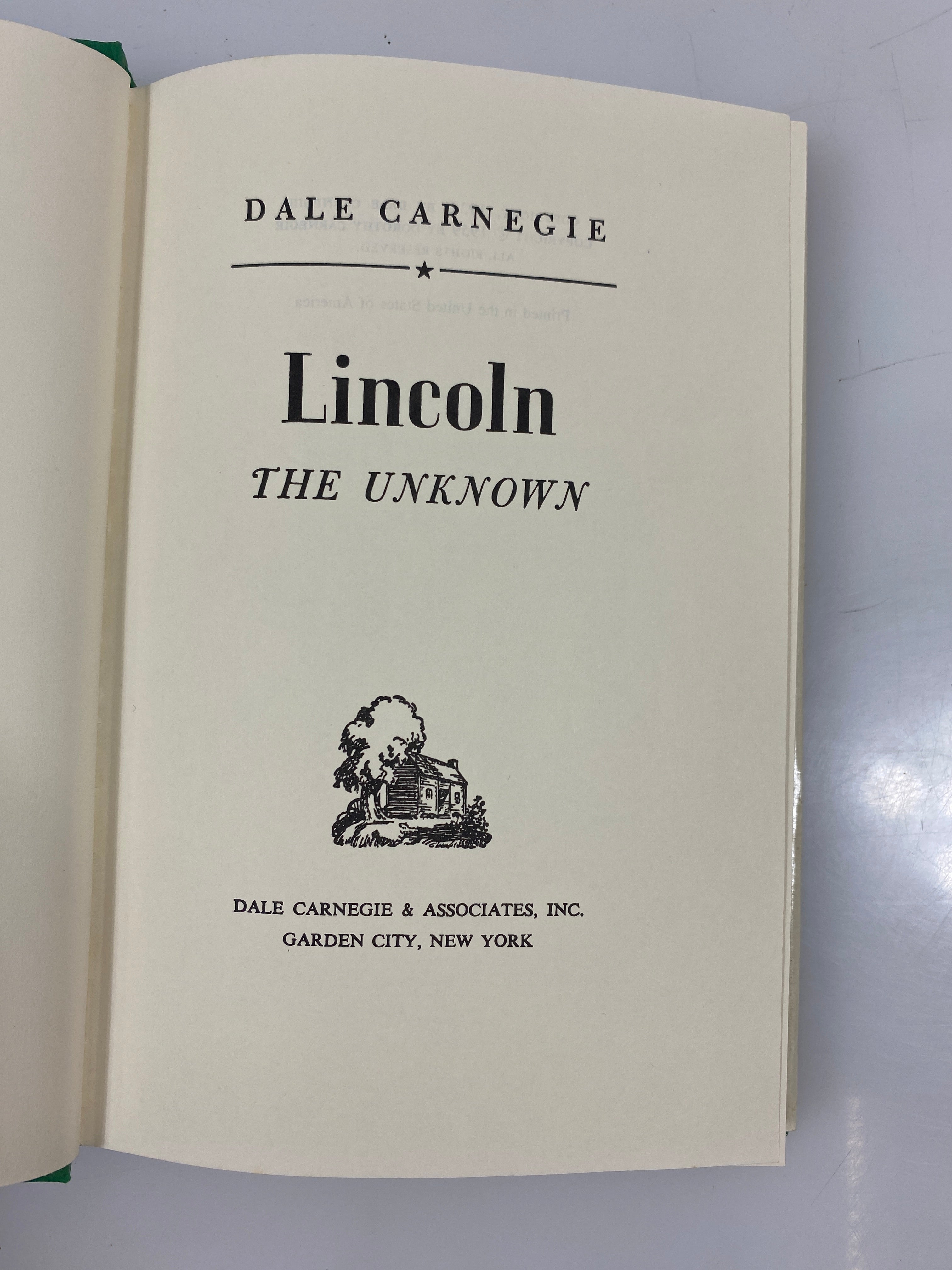 Lincoln: The Unknown Carnegie 1959 HCDJ