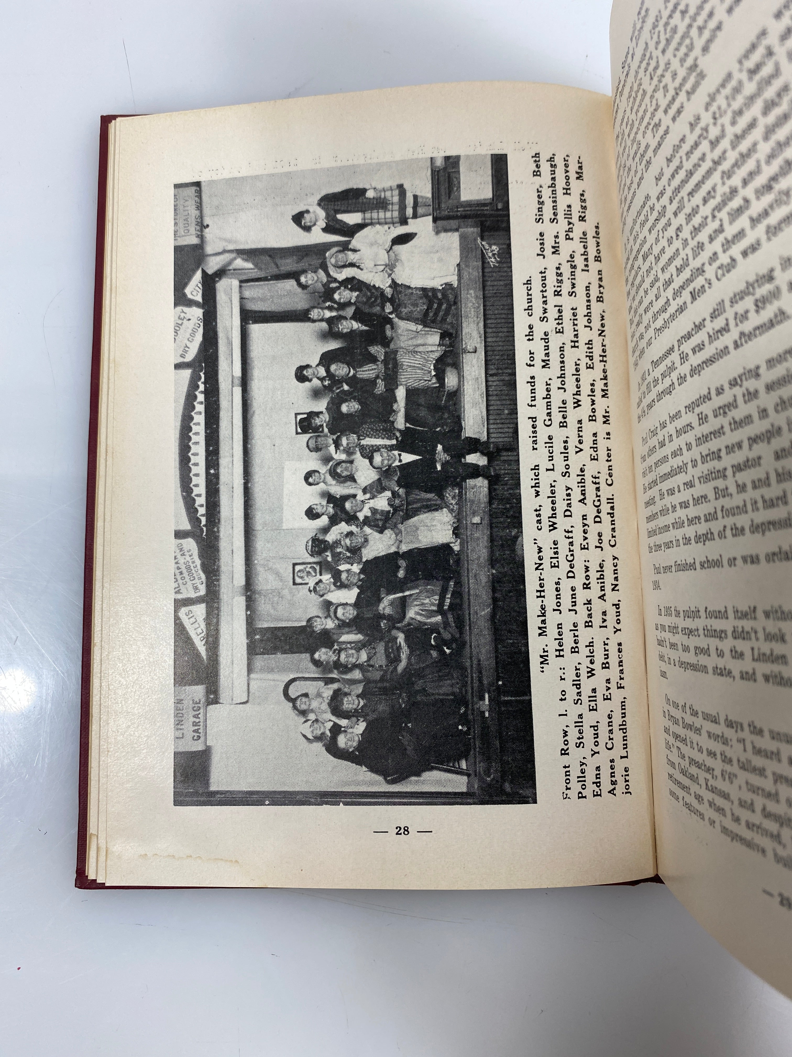 Linden Presbyterian Church Centennial History 1860-1960 HC *Signed*