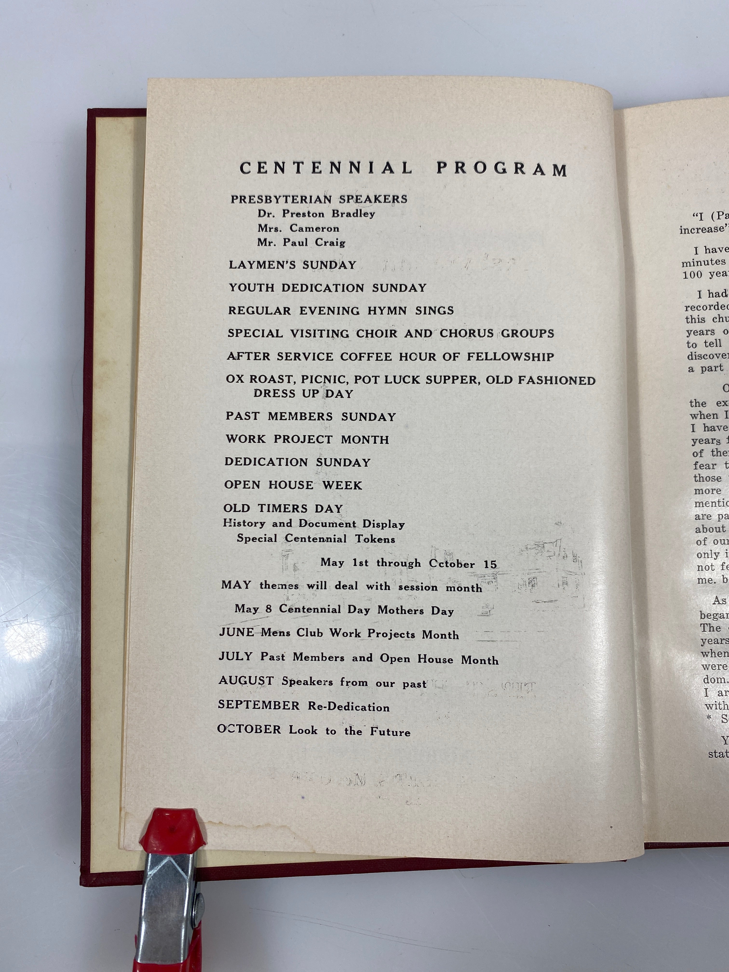 Linden Presbyterian Church Centennial History 1860-1960 HC *Signed*
