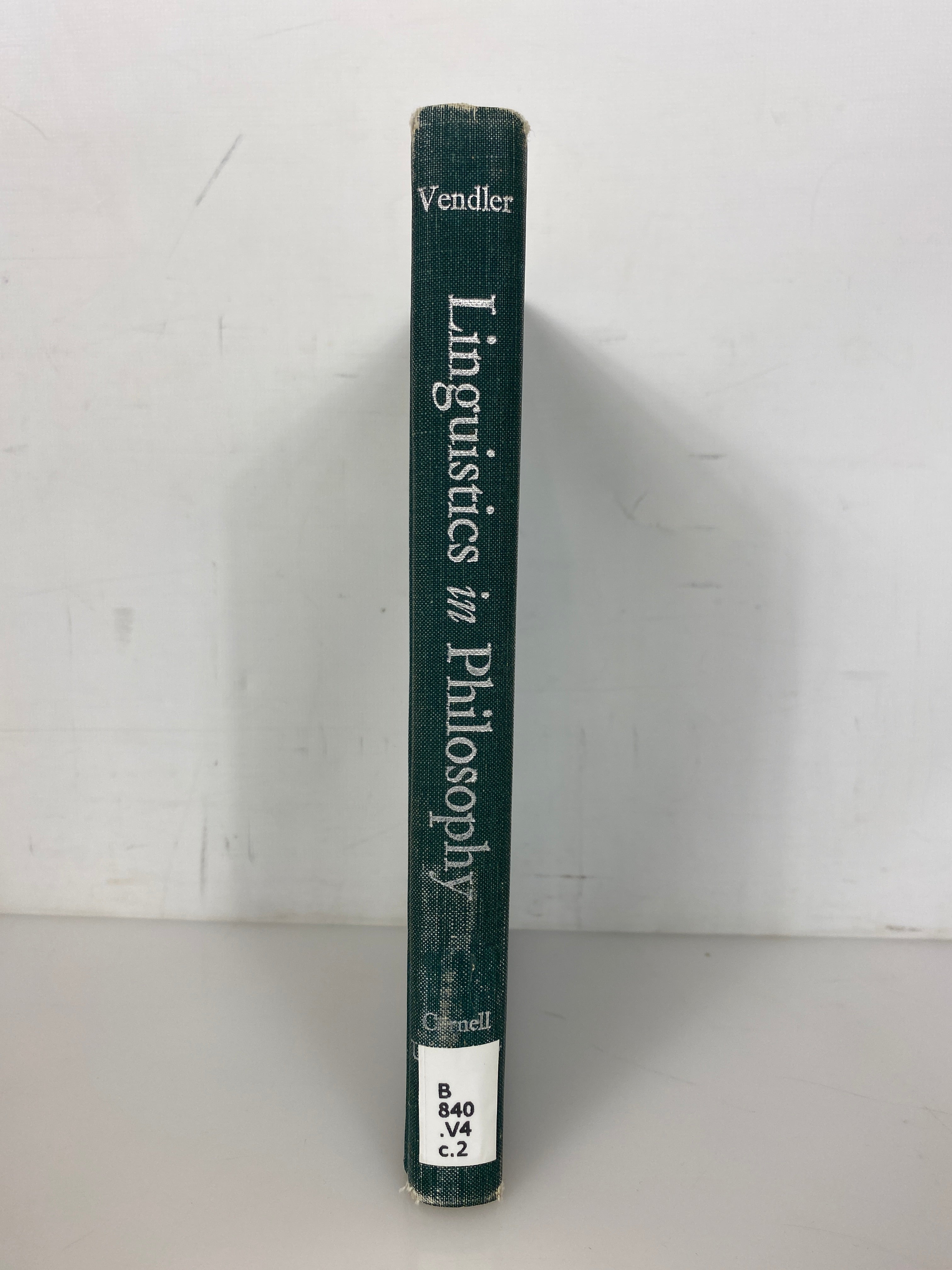 Linguistics in Philosophy by Zeno Vendler 1967 First Edition Ex-Library HC