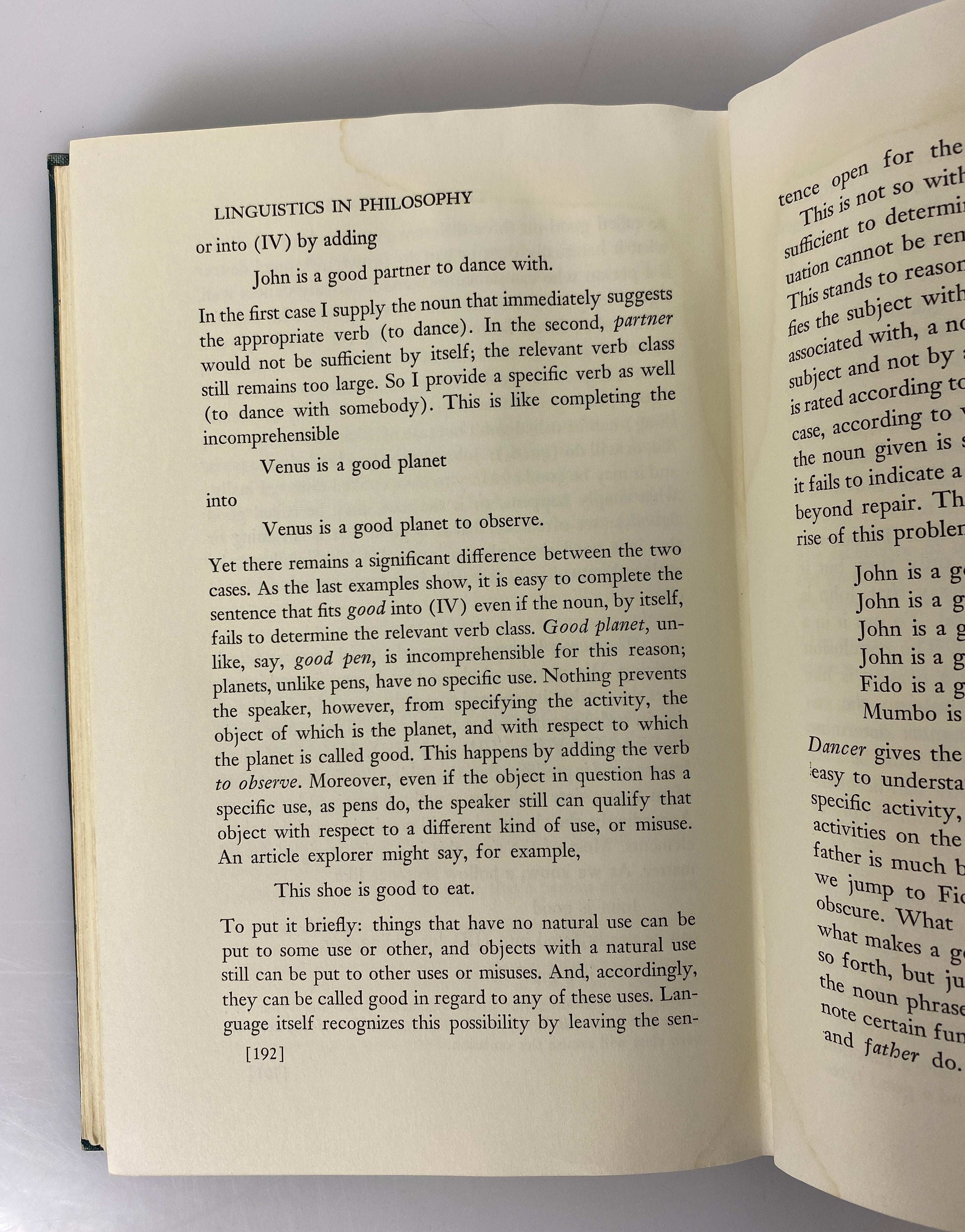 Linguistics in Philosophy by Zeno Vendler 1967 First Edition Ex-Library HC