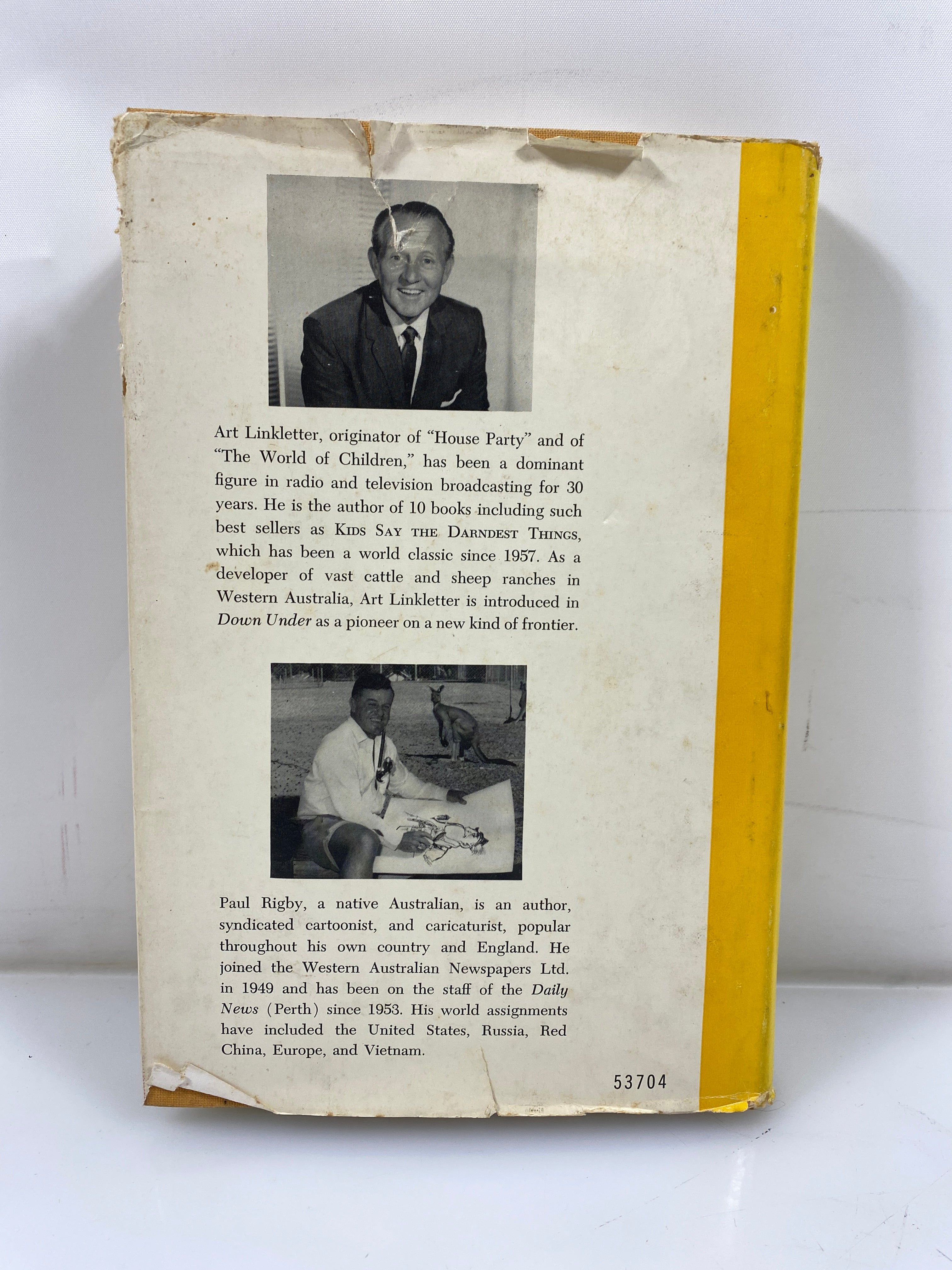Linkletter Down Under by Art Linkletter 1968 HCDJ