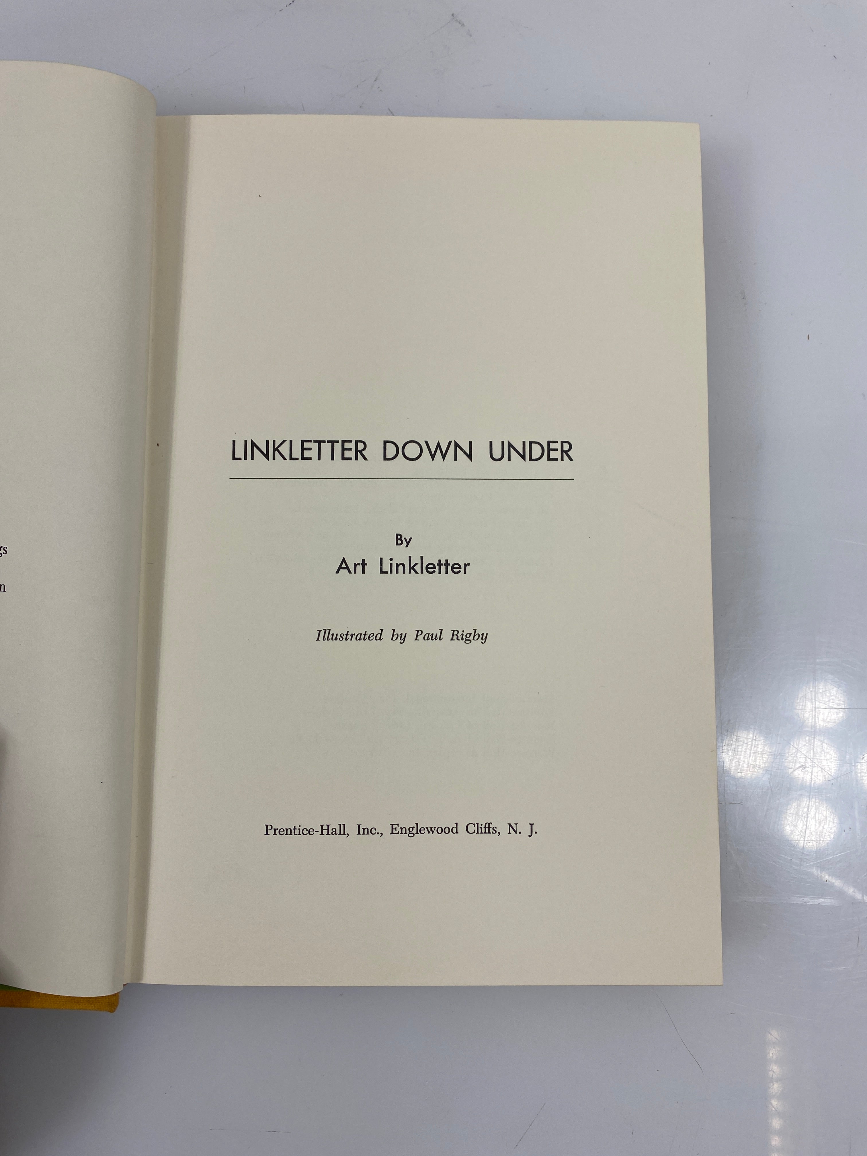 Linkletter Down Under by Art Linkletter 1968 HCDJ