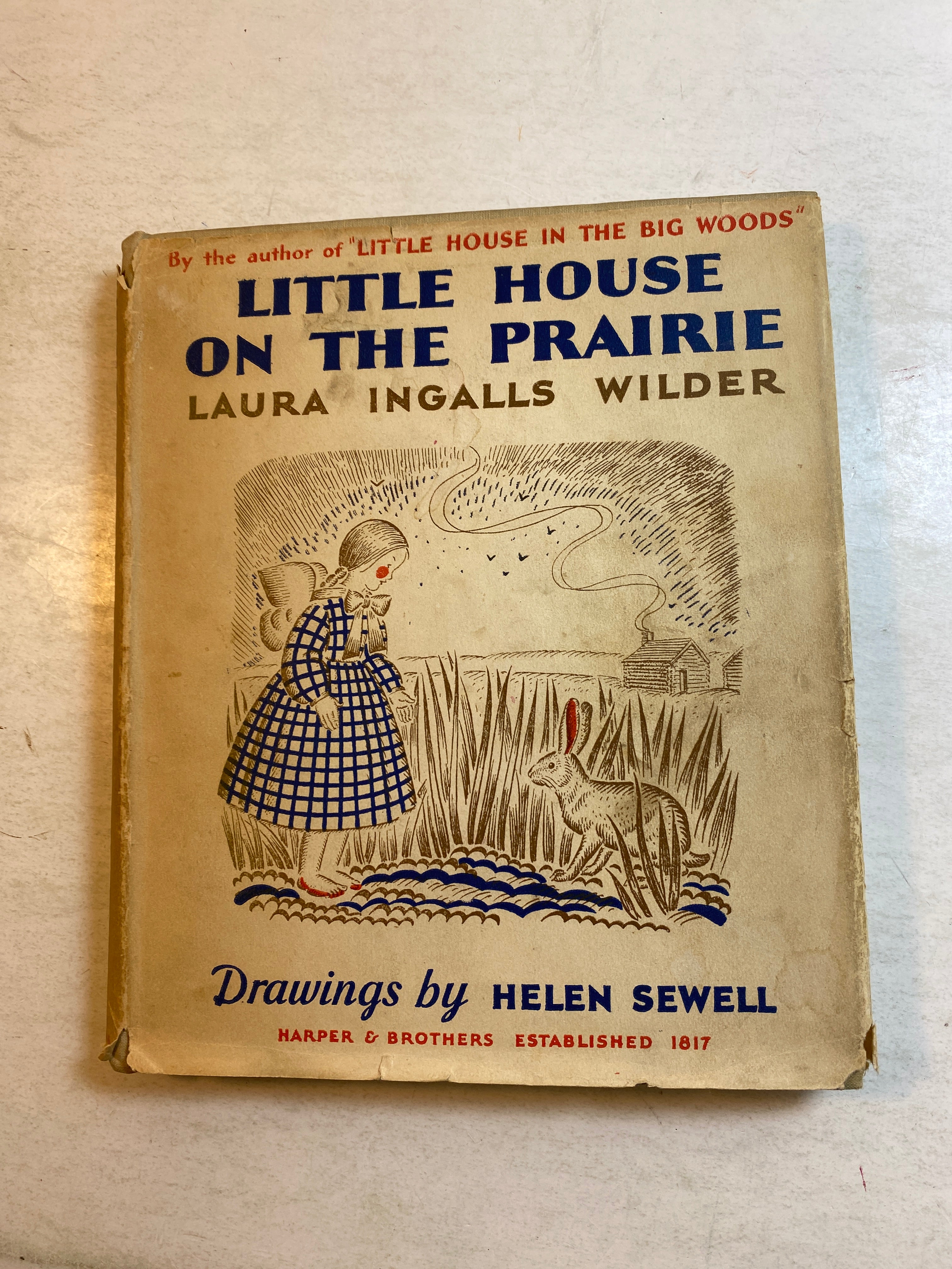 Little House on the Prairie Laura Ingalls Drawings by Helen Sewell HCDJ 1935