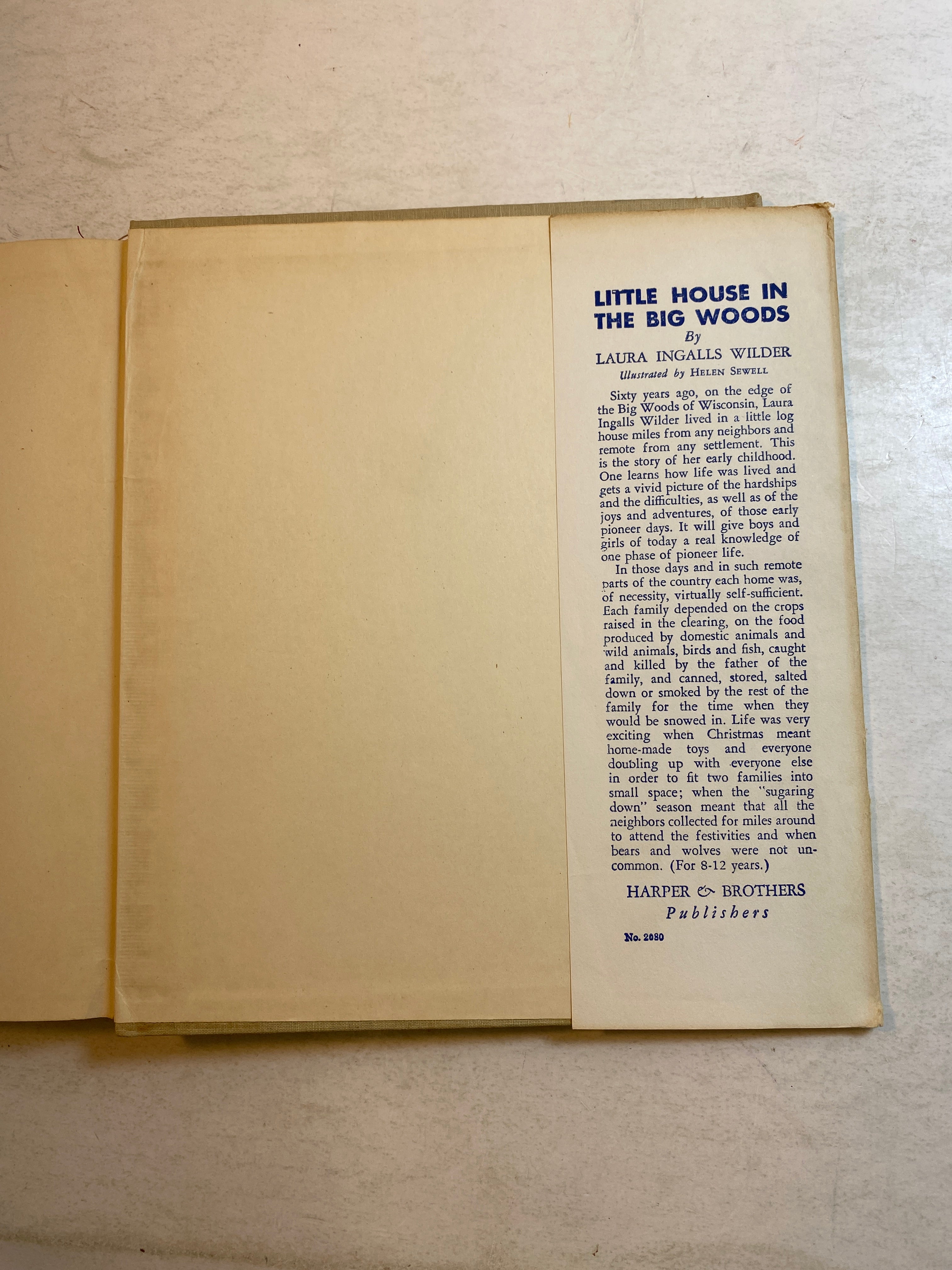 Little House on the Prairie Laura Ingalls Drawings by Helen Sewell HCDJ 1935