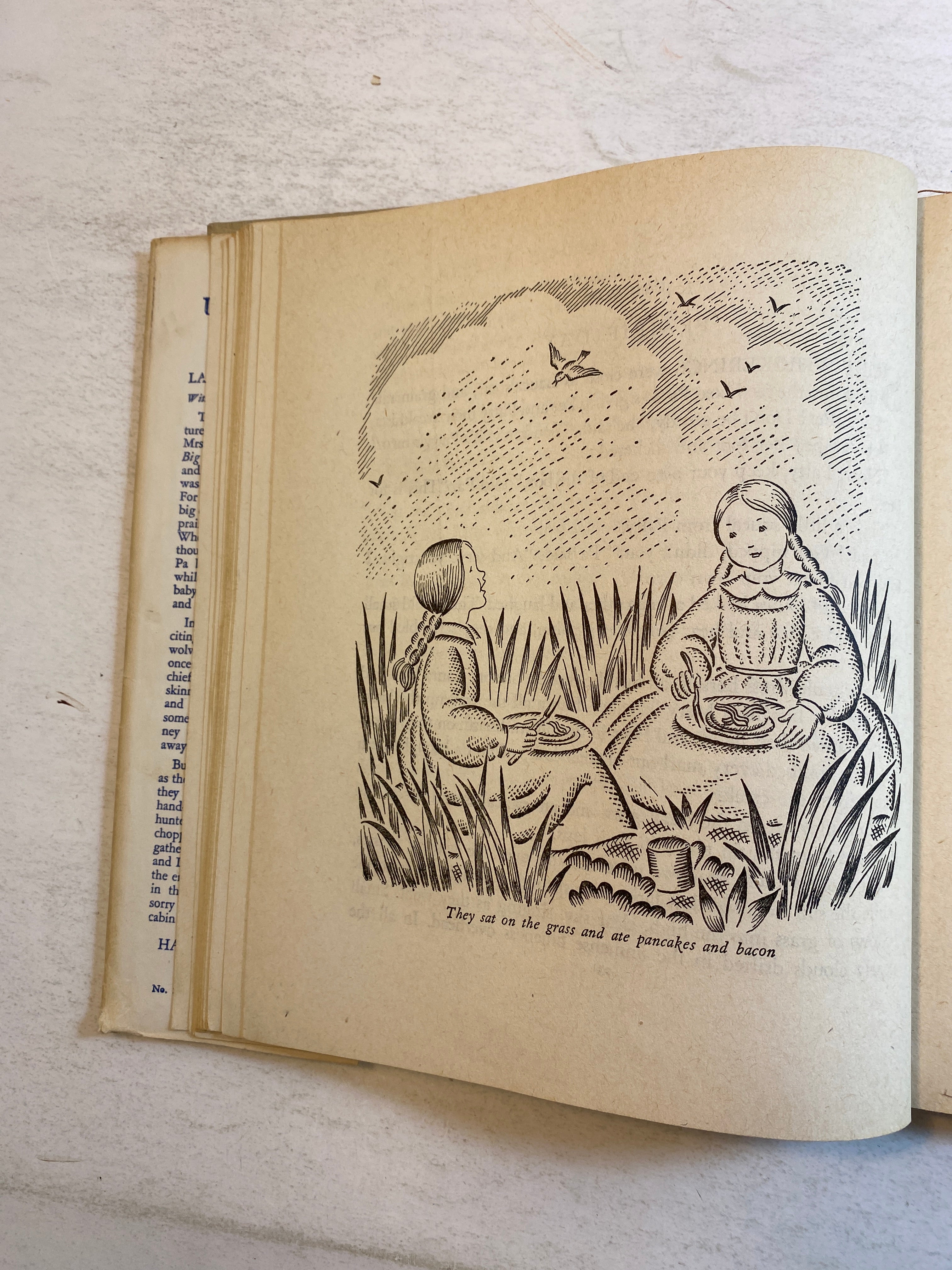 Little House on the Prairie Laura Ingalls Drawings by Helen Sewell HCDJ 1935