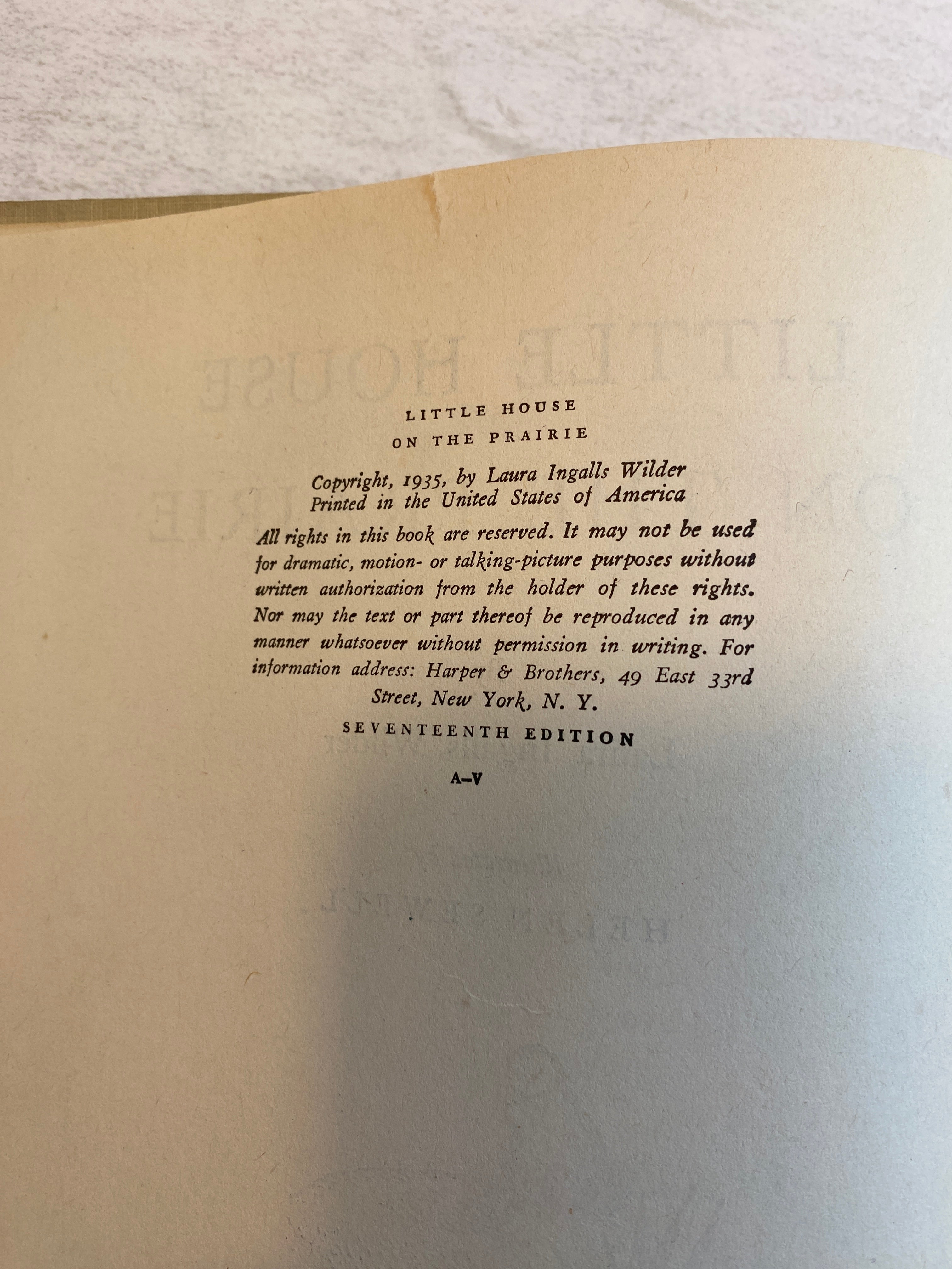 Little House on the Prairie Laura Ingalls Drawings by Helen Sewell HCDJ 1935