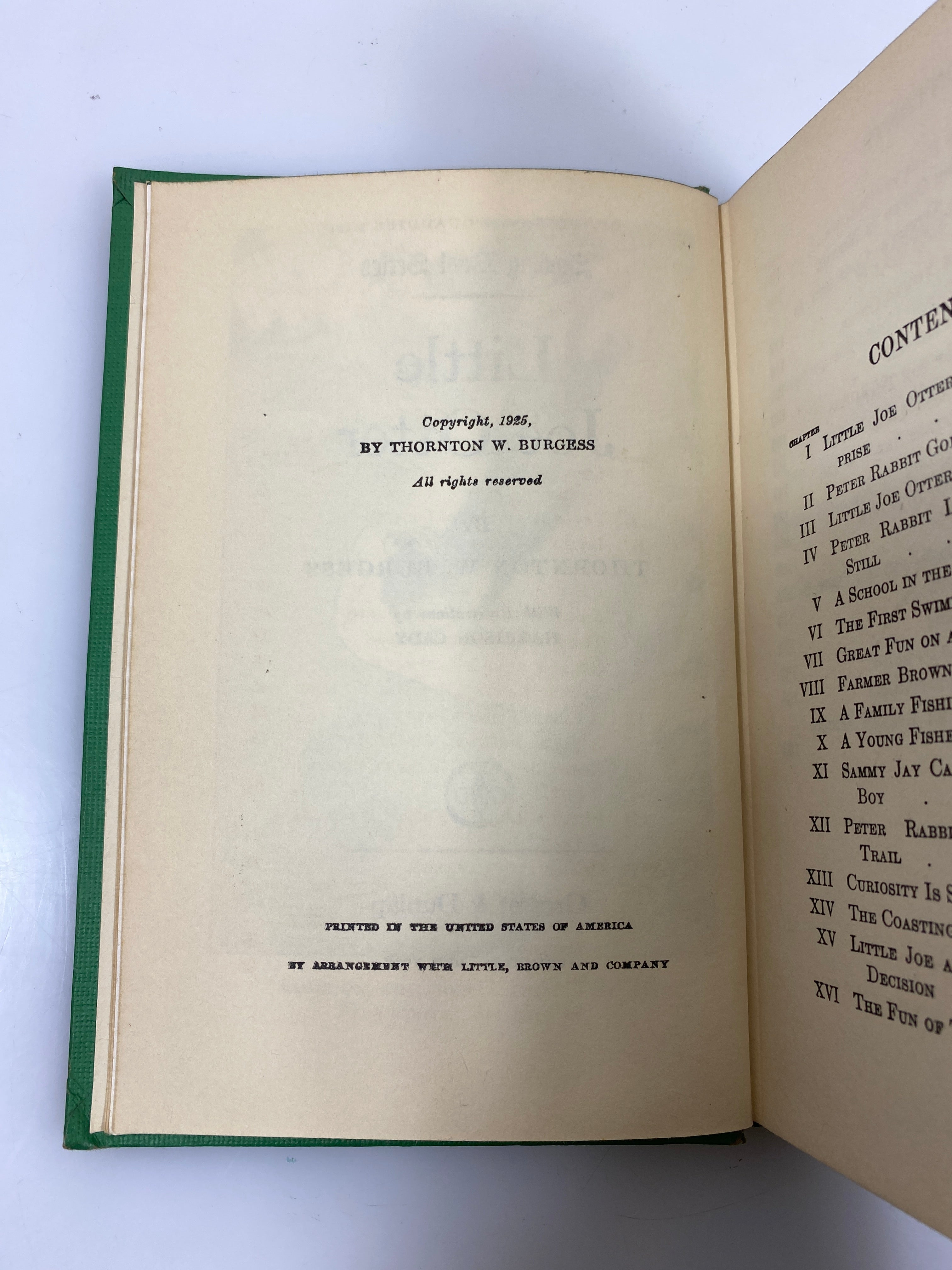 Little Joe Otter by Thornton W. Burgess 1925 HC