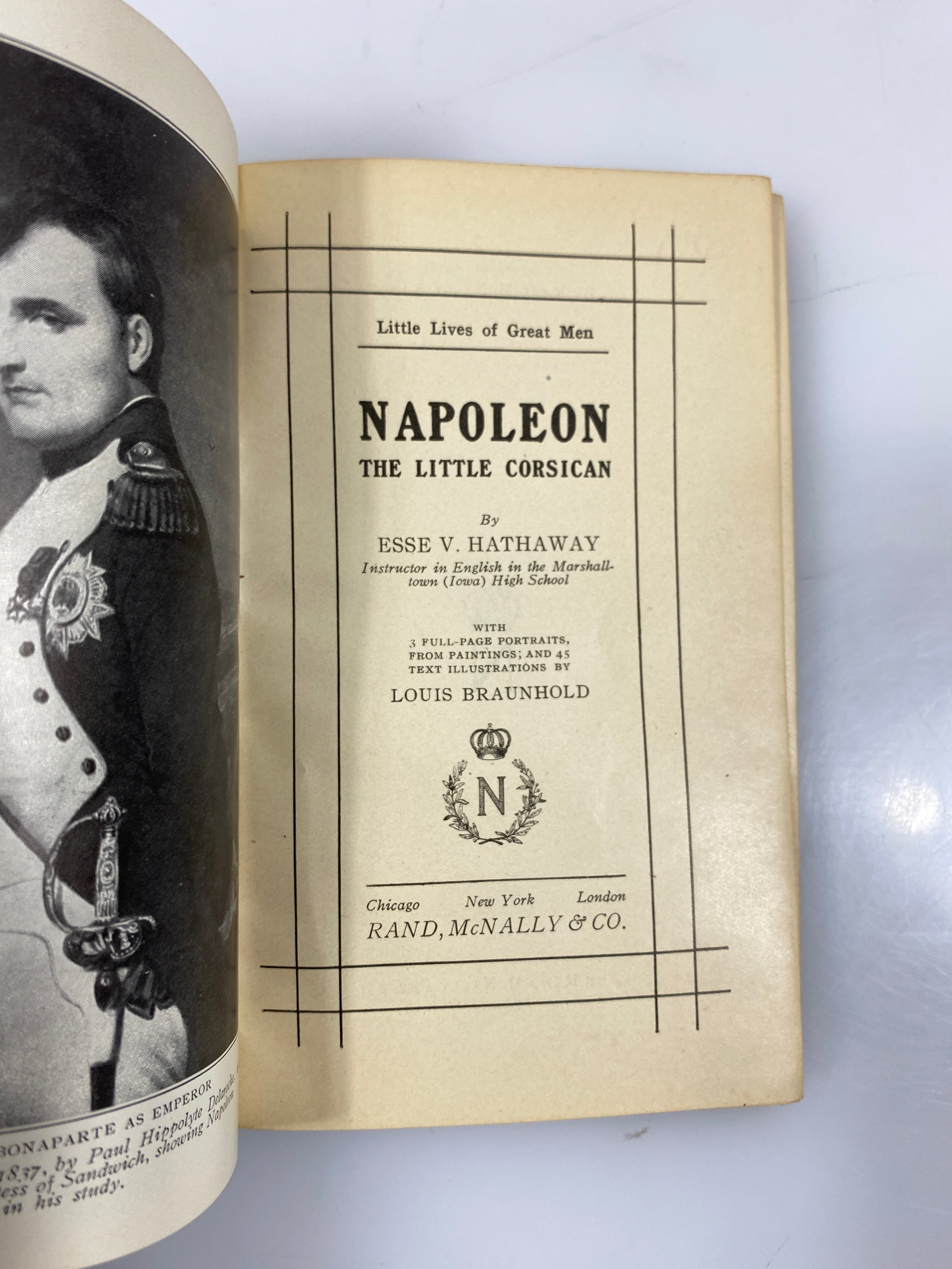 Little Lives of Great Men: Napoleon by Hathaway Rand-McNally 1906 HC