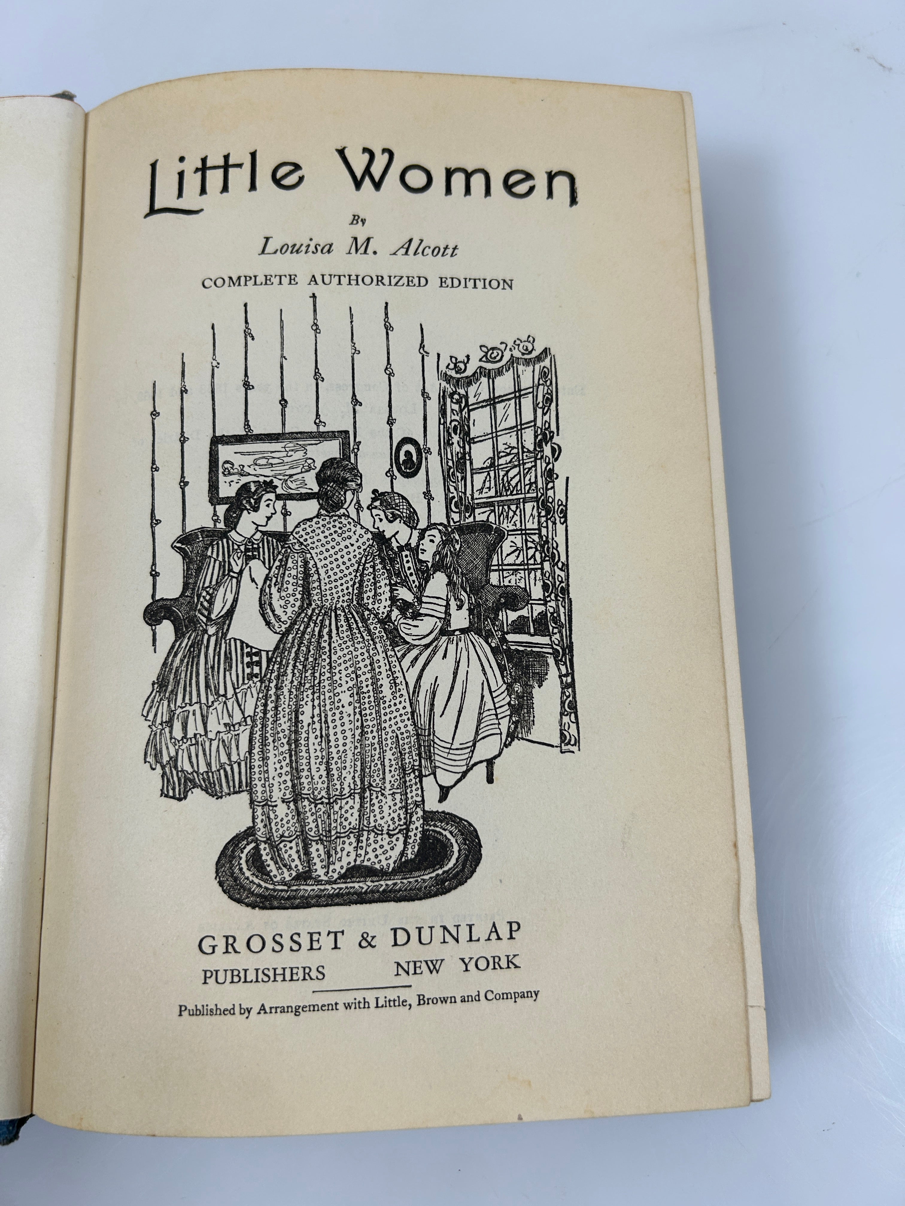 Little Women by Louisa M Alcott Complete Authorized Ed Grosset & Dunlap 1915 HC