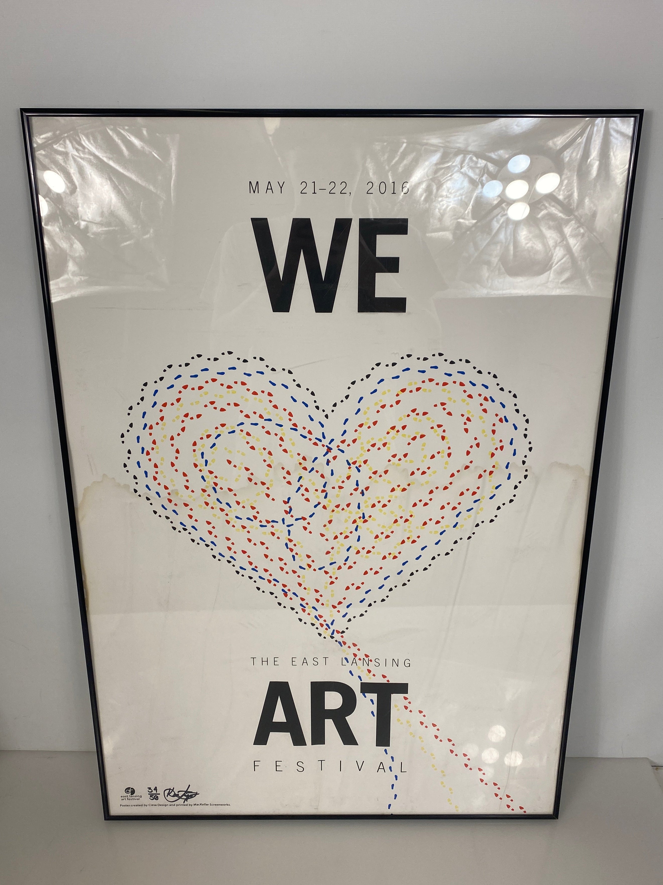 "Live Center of Arts" Poster Print by Ciesa Design in Black Nielsen Frame *Signed*