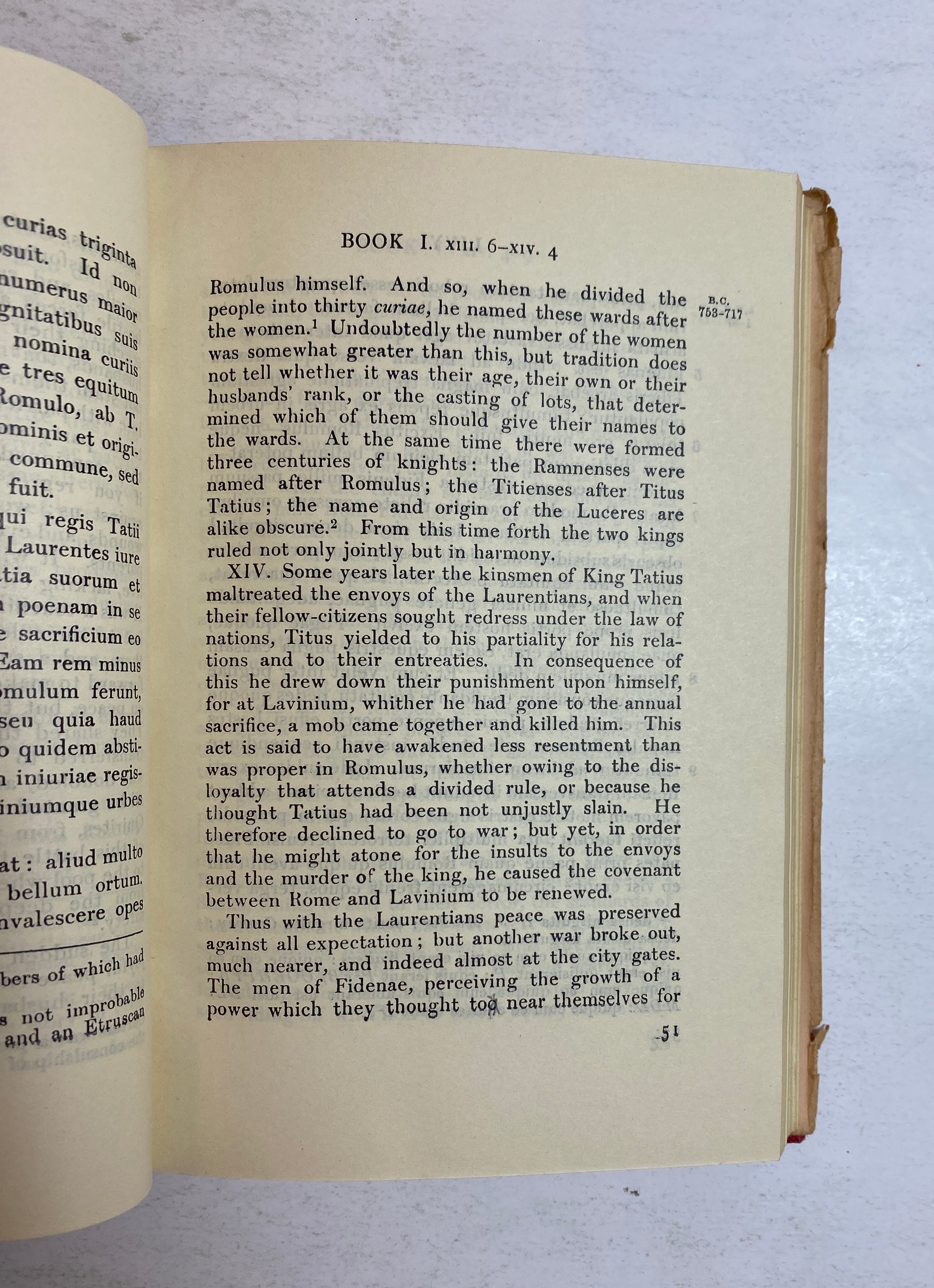Livy I Books I & II Loeb Classical Library B.O. Foster 1957 HC DJ