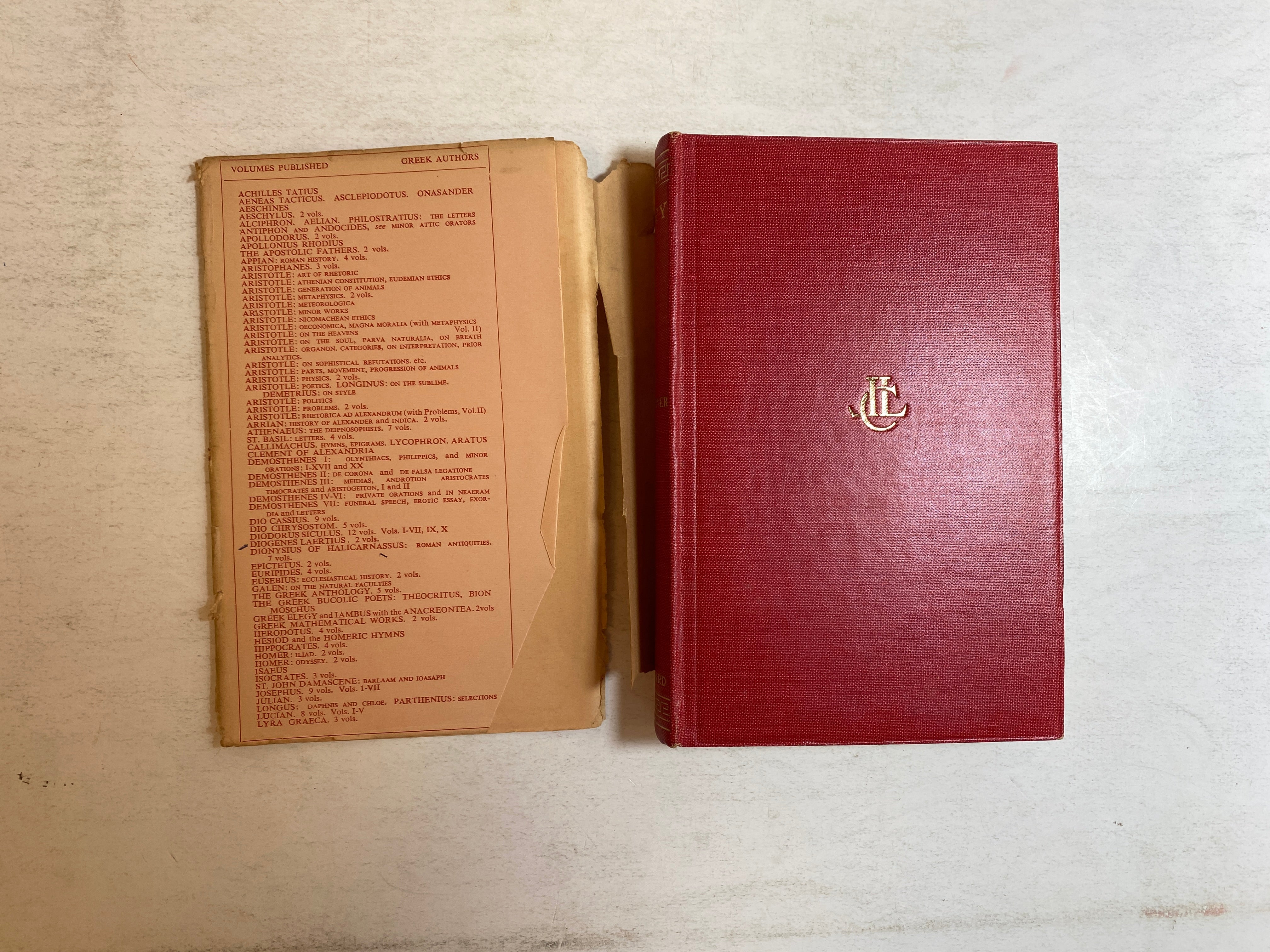 Livy I Books I & II Loeb Classical Library B.O. Foster 1957 HC DJ