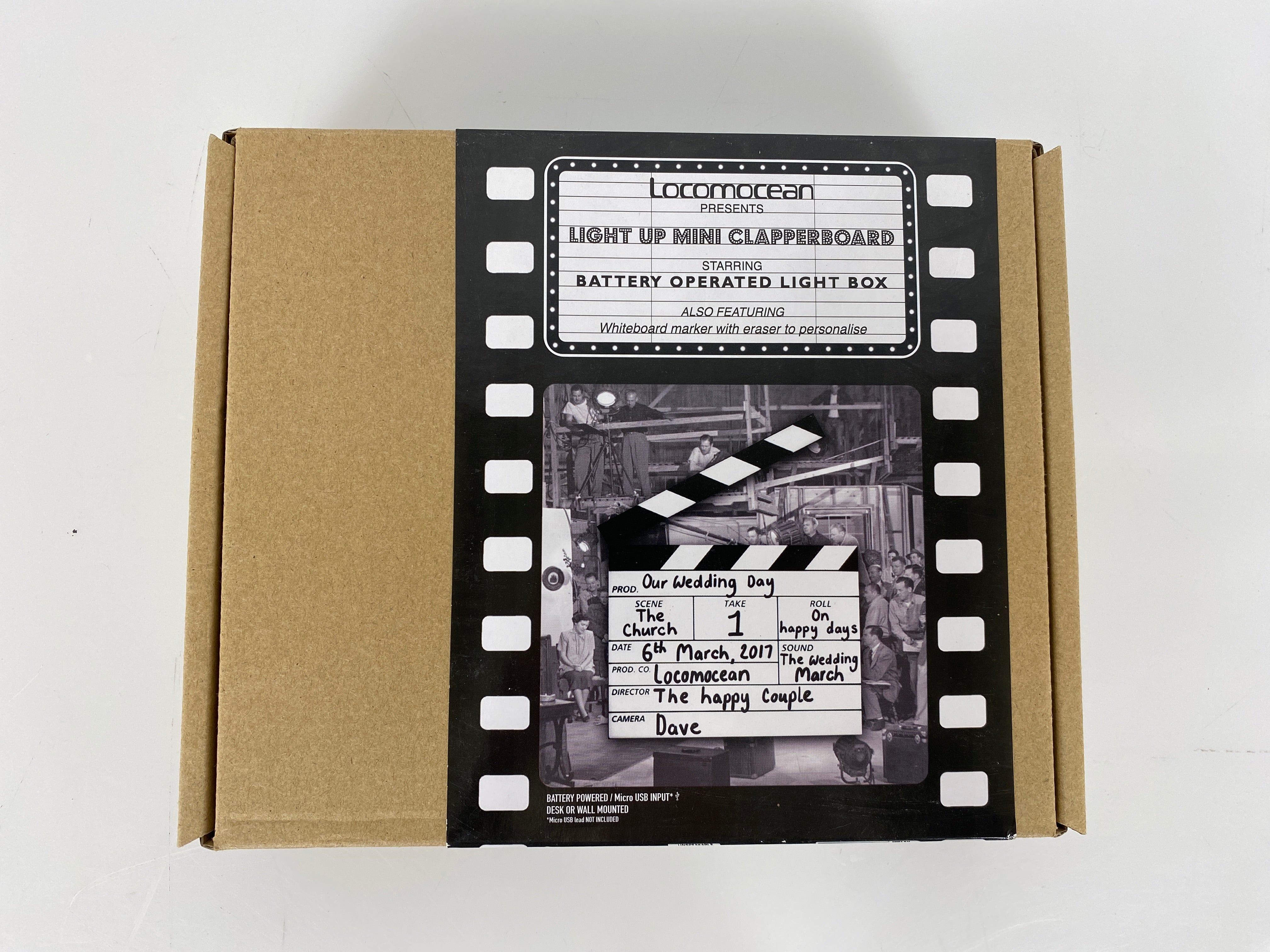 Locomocean Light Up Mini Clapperboard