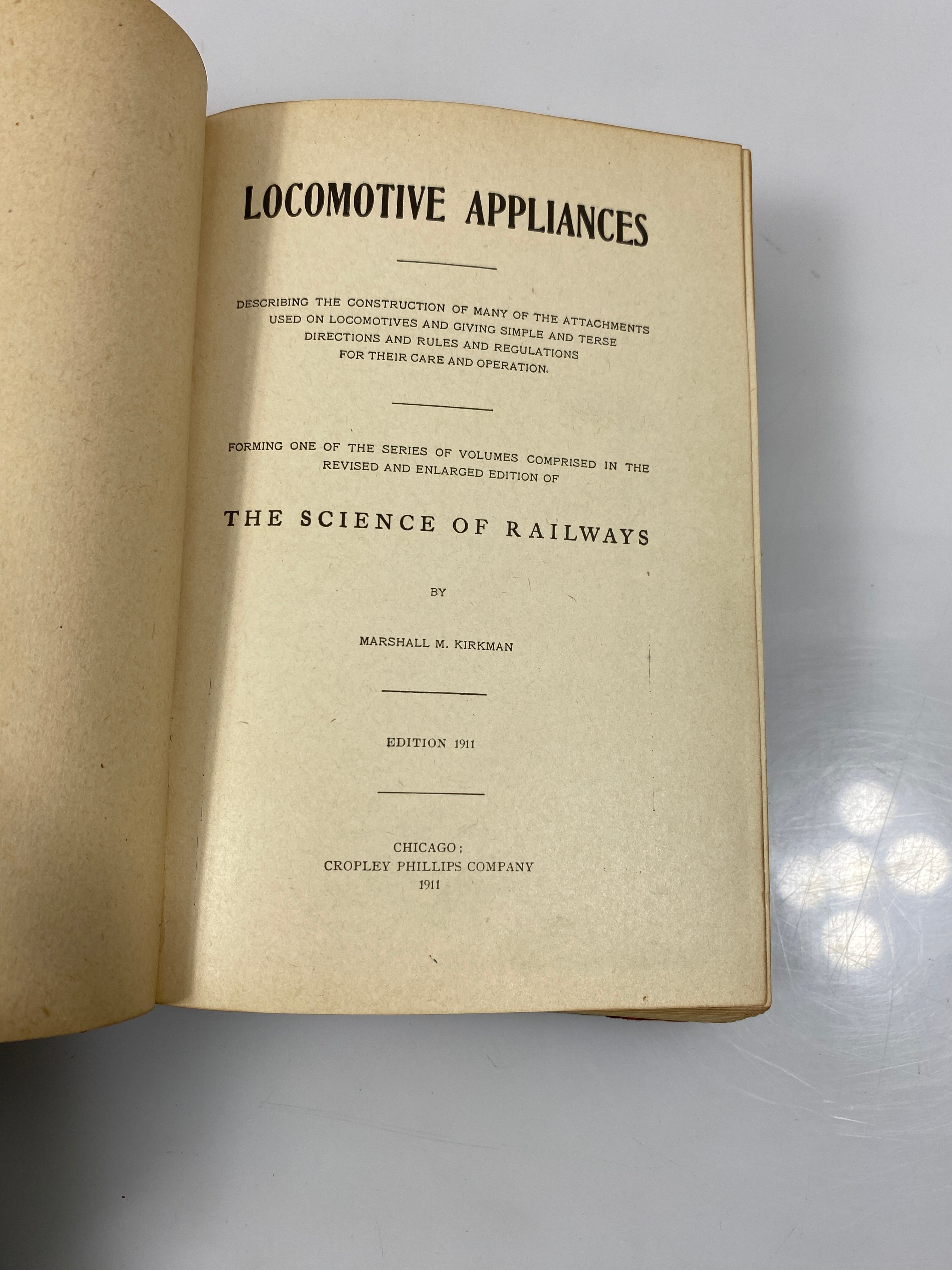 Locomotive Appliances by Marshall Kirkman 1911 HC