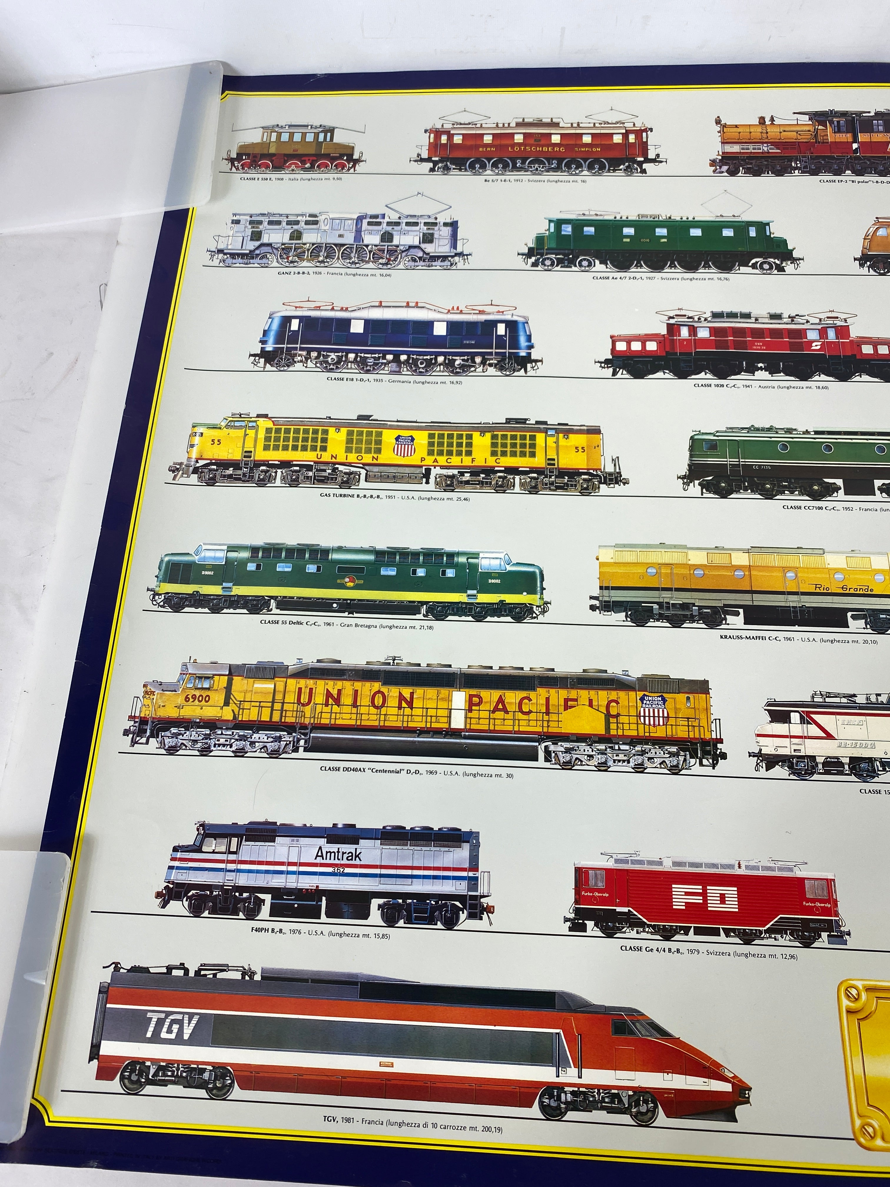 Locomotive Moderne Poster 38.5" x 27"