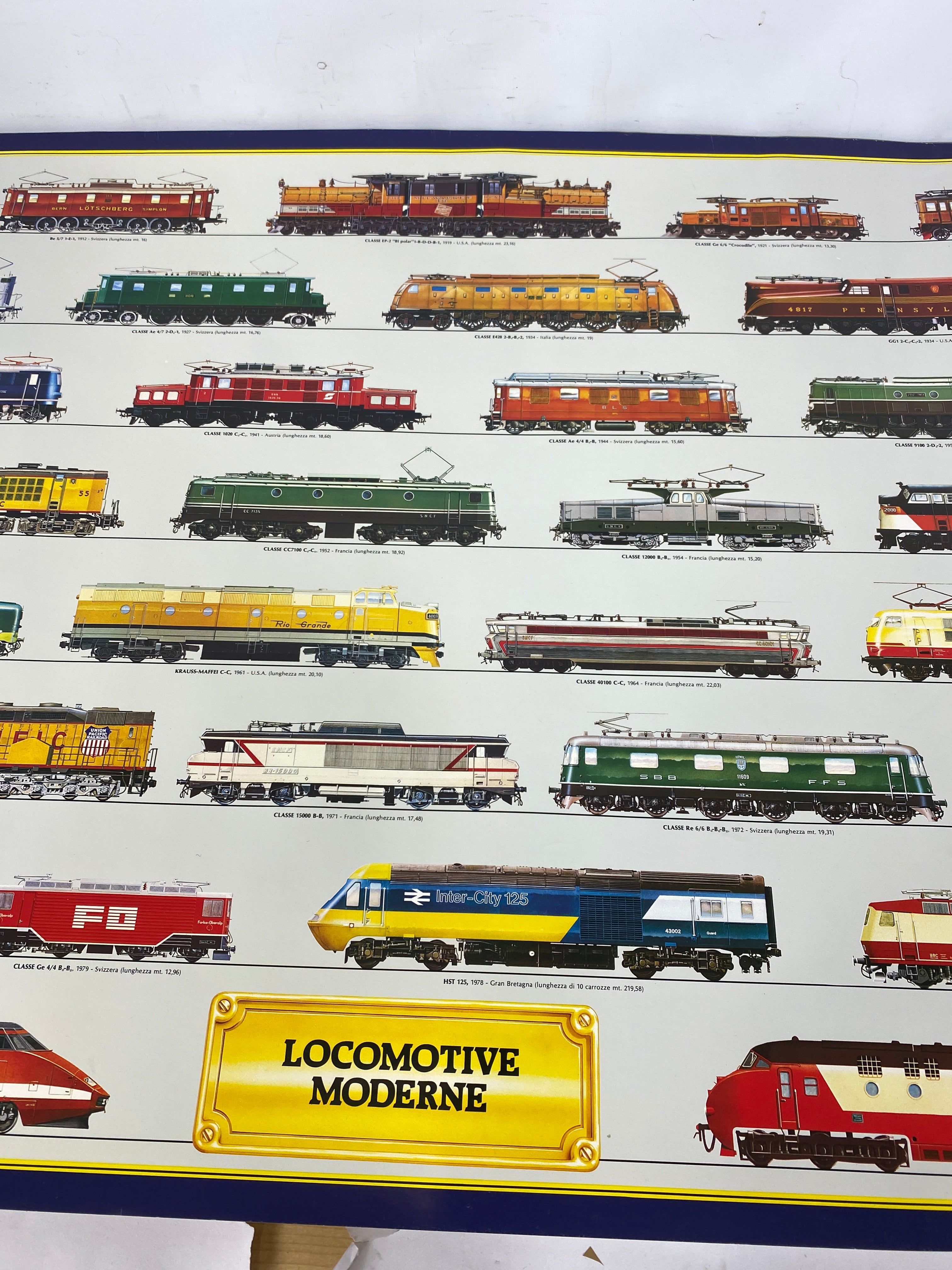 Locomotive Moderne Poster 38.5" x 27"