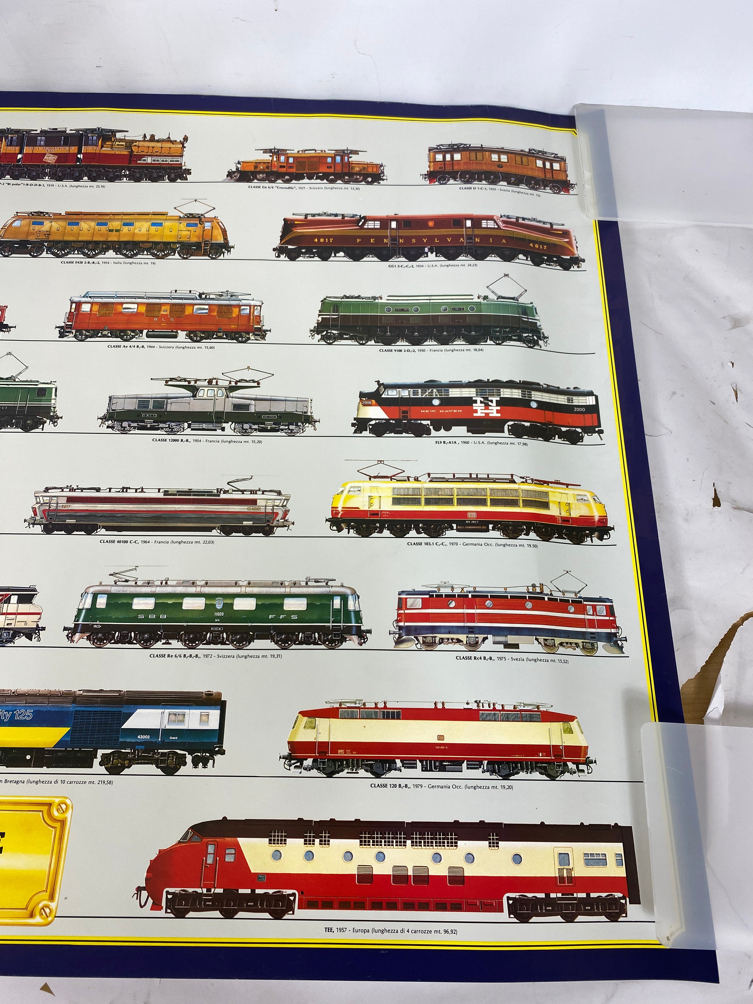 Locomotive Moderne Poster 38.5" x 27"