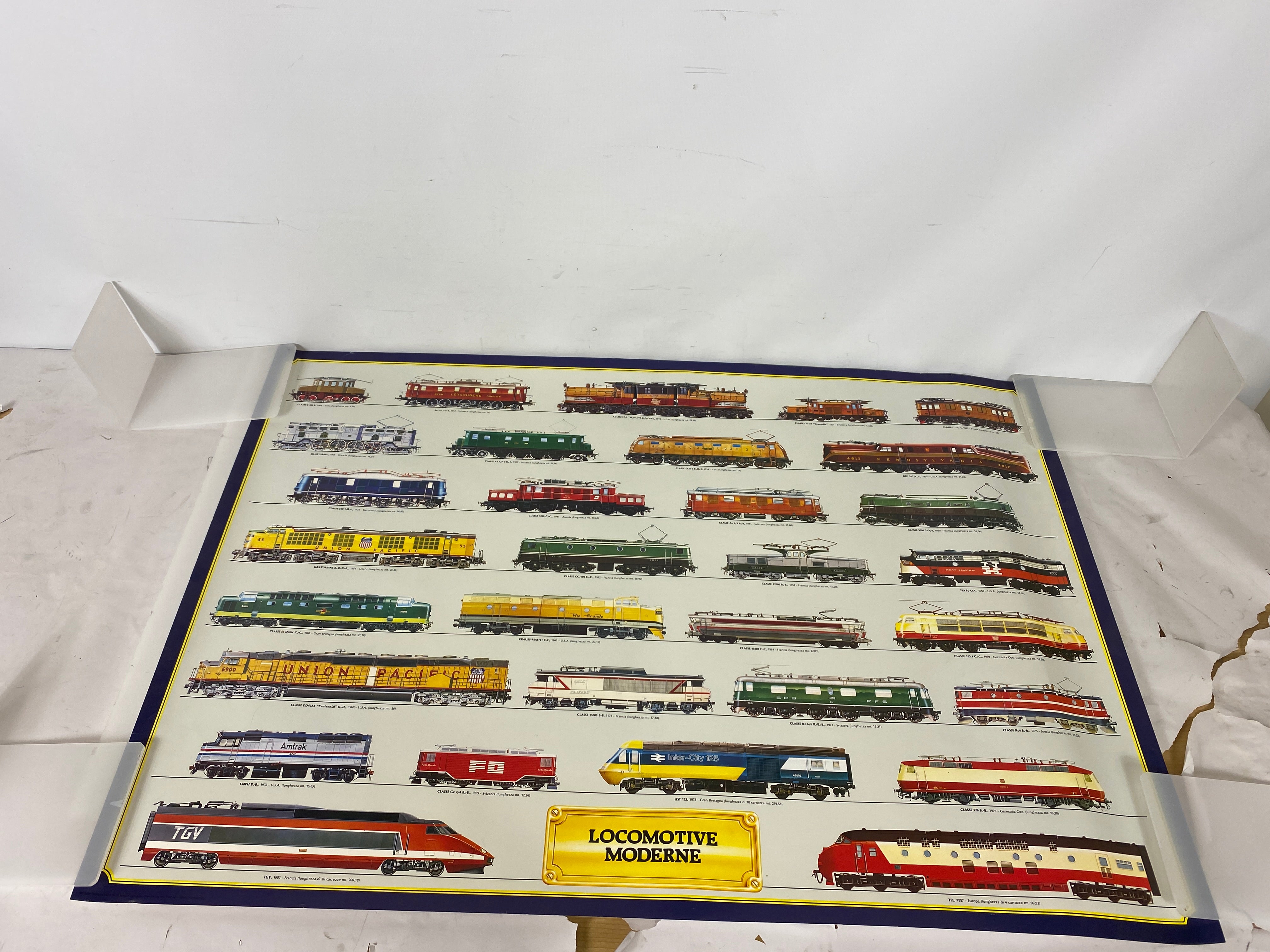 Locomotive Moderne Poster 38.5" x 27"