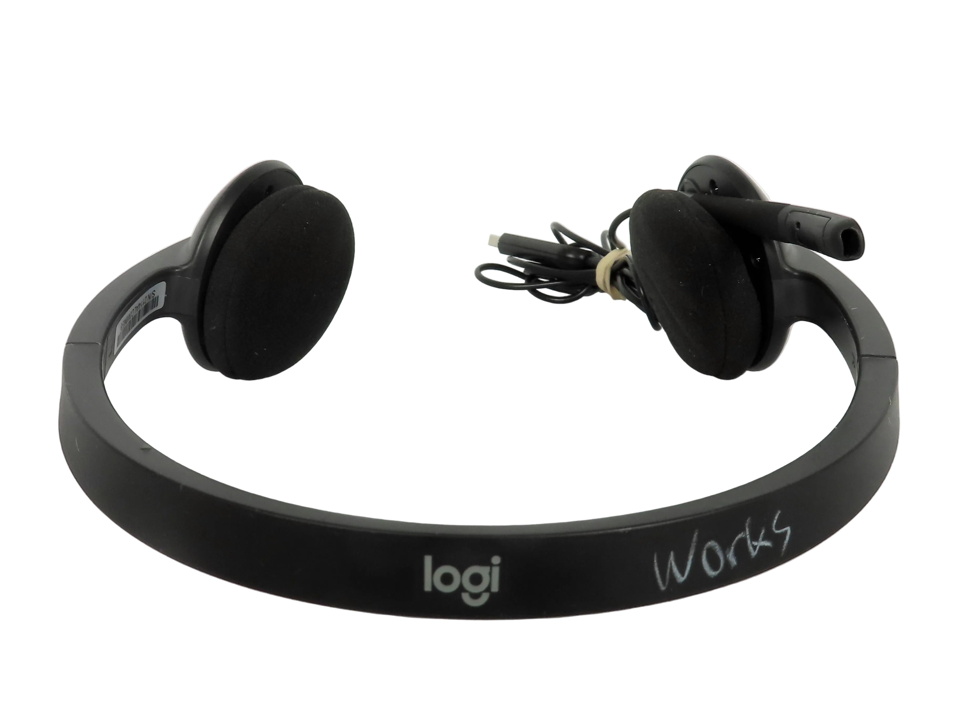 Logitech A-00044 Black Stereo Headset w/ Microphone